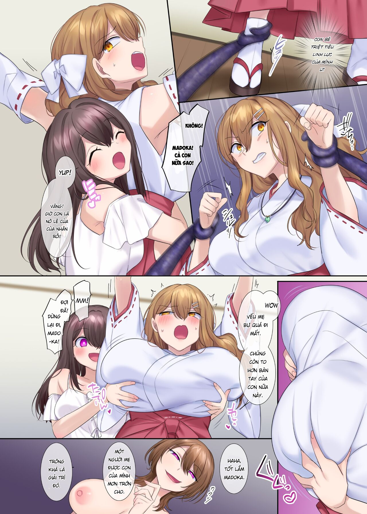 Đọc truyện hentai Fuukon no Taimafujo ~Oyako ga Akuryo ni Somari Nottorareru made~ - Oneshot