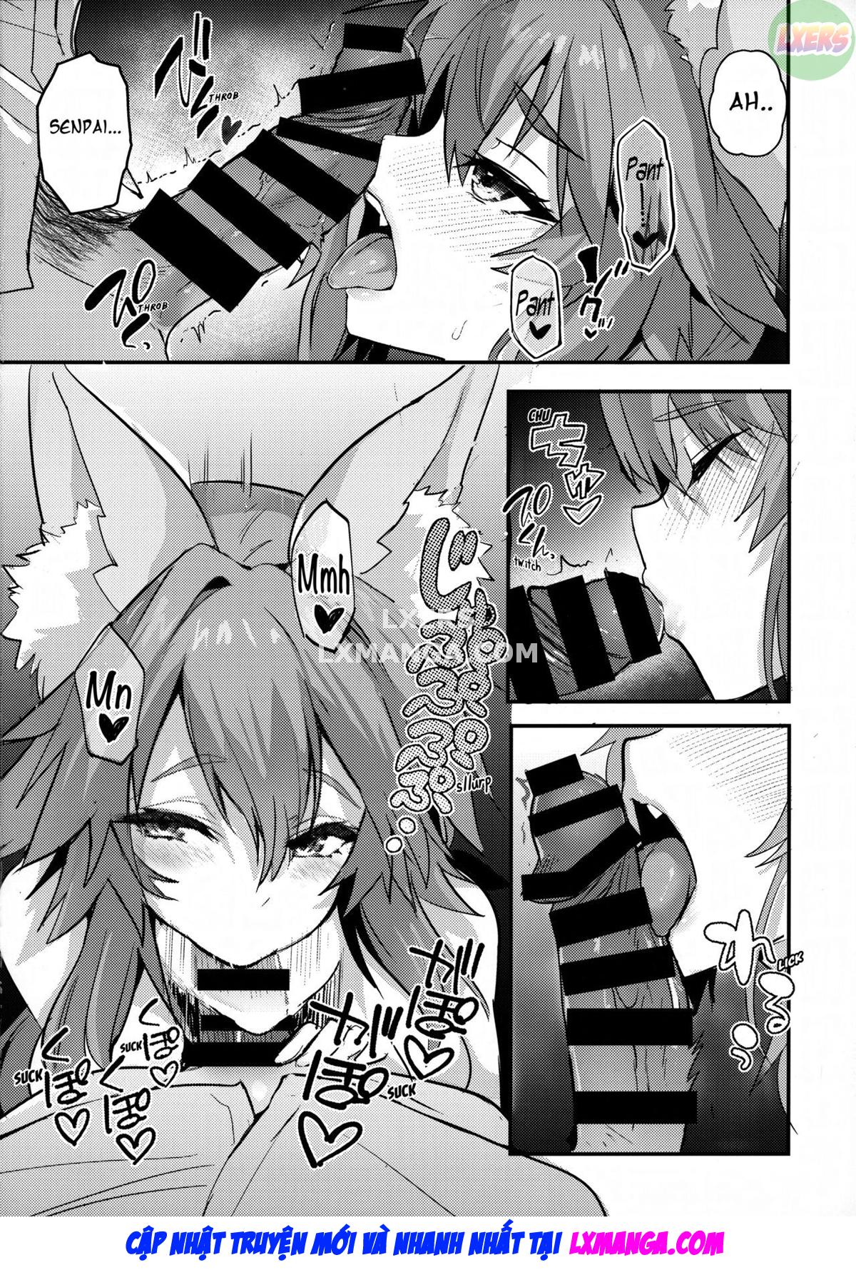 Đọc truyện hentai Nhân viên văn phòng Senpai Tamamo - Oneshot