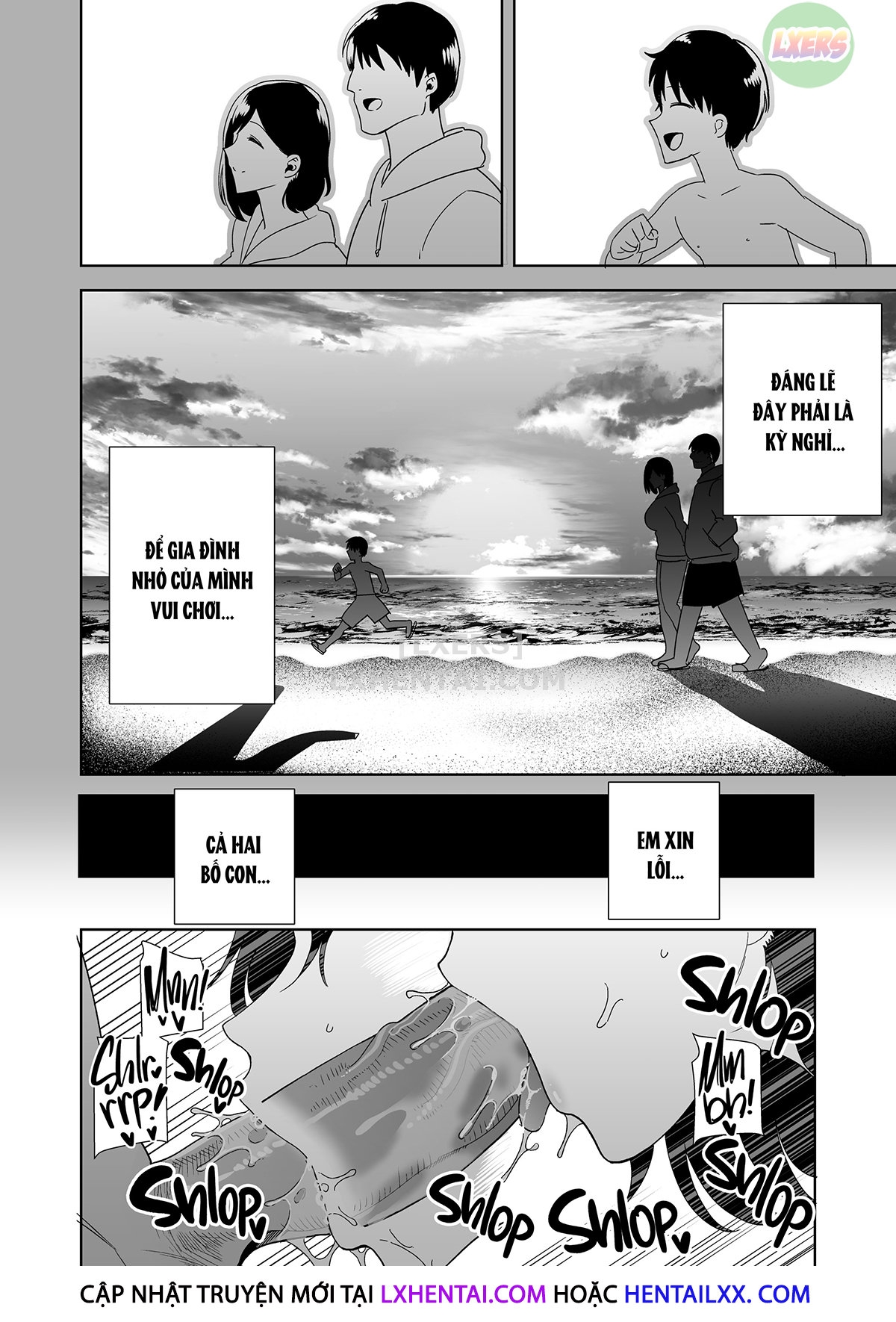 Đọc truyện hentai Natsuzuma ~Natsu, Ryokan, Nanpa Otoko-Tachi Ni Ochita Tsuma~ - Chap 2 - Không che