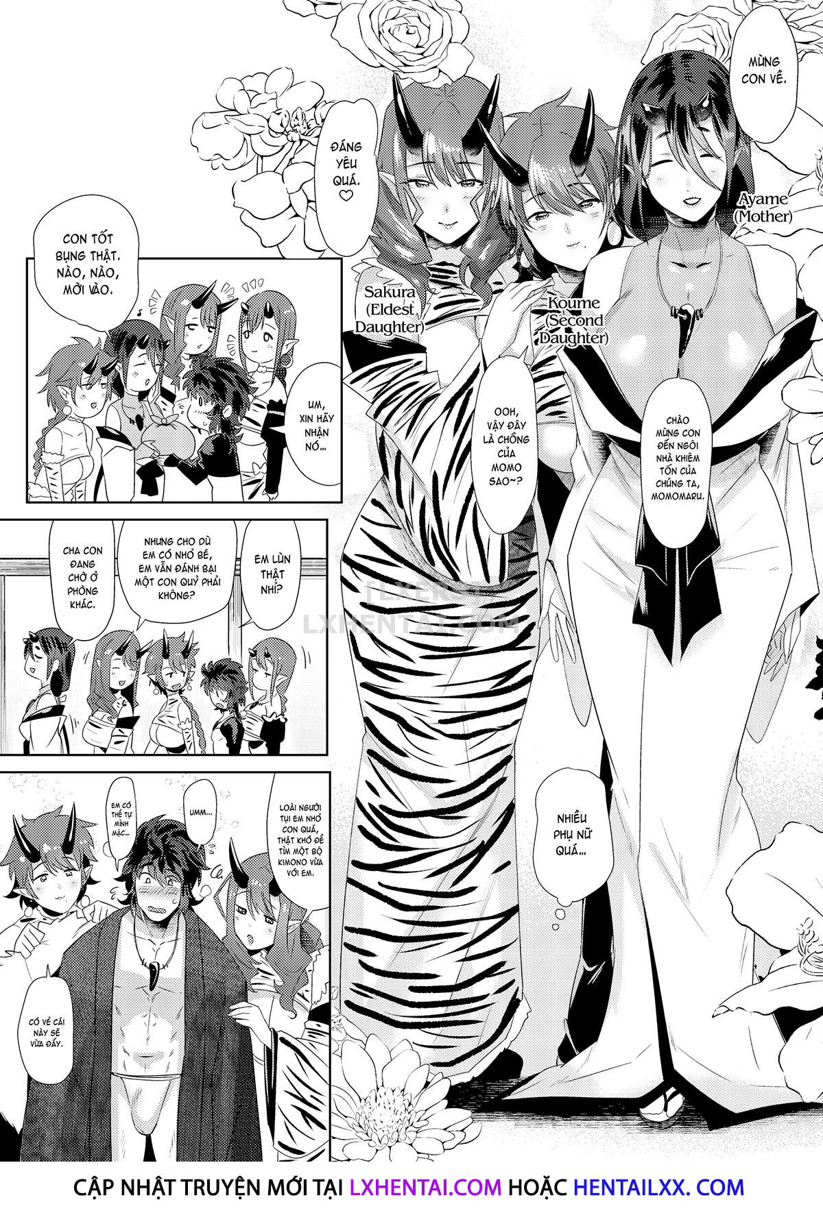 Đọc truyện hentai The Oni and the Fresh Peach - Chap 2 - The Marriage