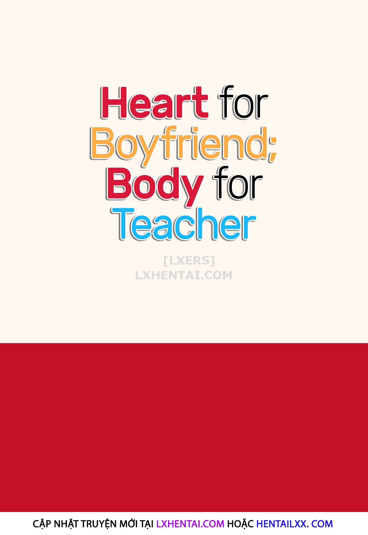 Đọc truyện hentai Heart for Boyfriend; Body for Teacher - Oneshot