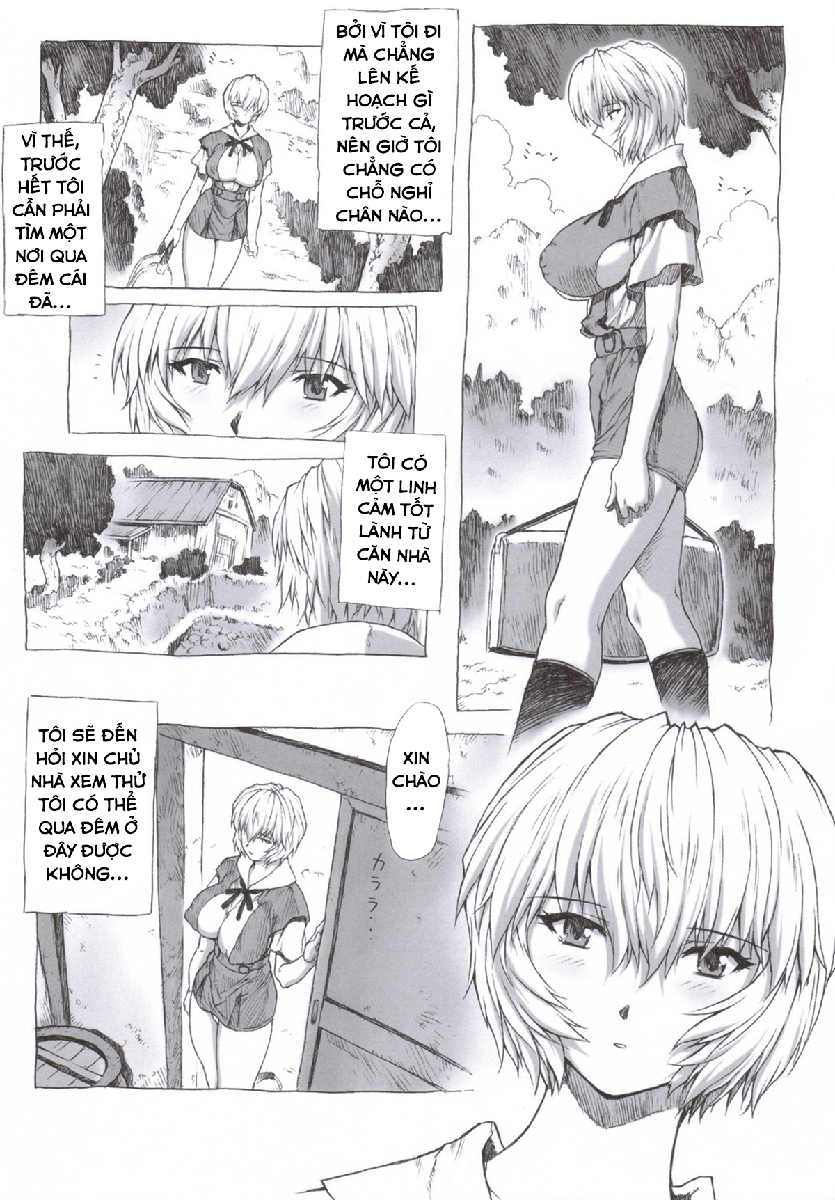Đọc truyện hentai Ayanami Dai - Chap 1: Về quê tránh dịch Covid cùng Ayanami-chan (Có che)