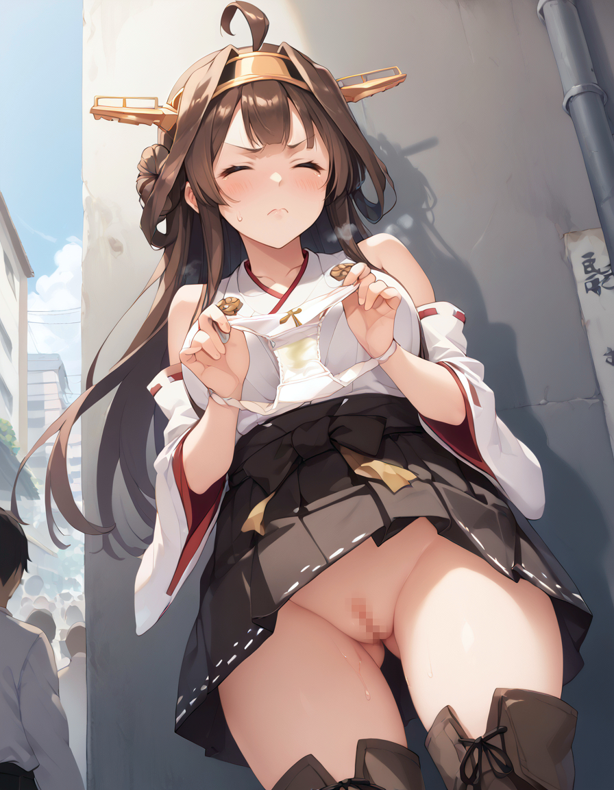 Đọc truyện hentai Tuyển tập Albums Art hentai - Chap 381 - [Paid Request] Kongou and the Exposure Forced Man