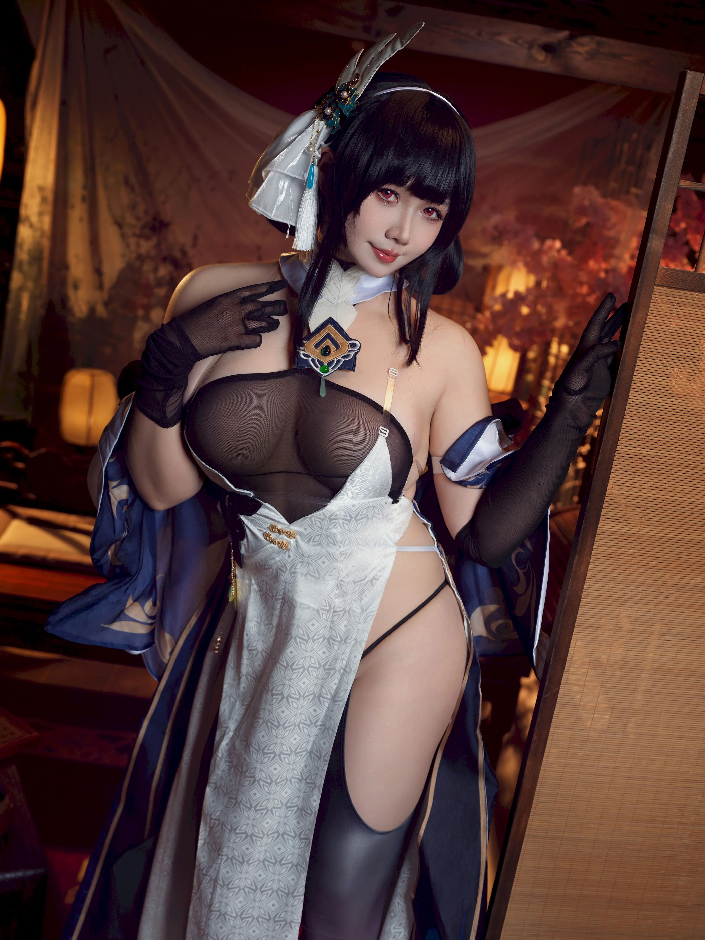 Đọc truyện hentai Tuyển tập Albums siêu phẩm Cosplay - Chap 1142 - Mahua Sauce W - Azur Lane Zhenhai Modified