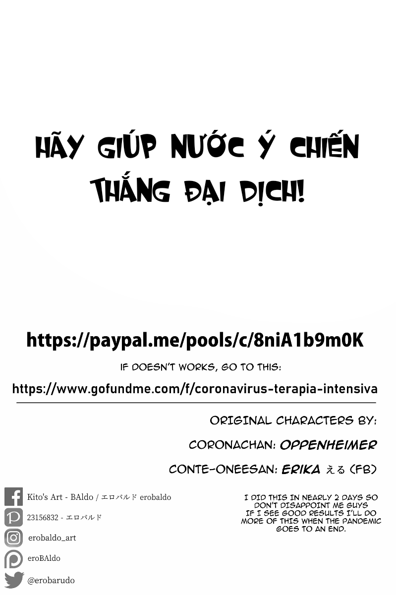 Đọc truyện hentai Giúp nước Ý đẩy lùi đại dịch COVID-19! - Quyết tâm chiến thắng đại dịch Corona!