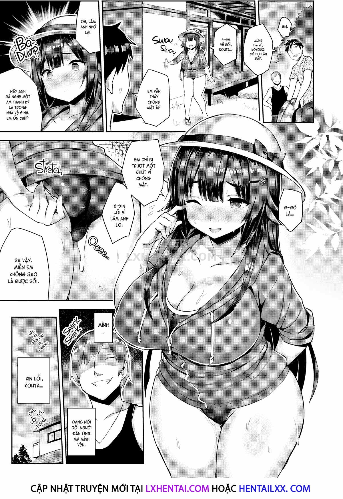 Đọc truyện hentai Curvy Tales - Chap 4 - More of an Urge to NTR a Girlfriend in a School Swimsuit
