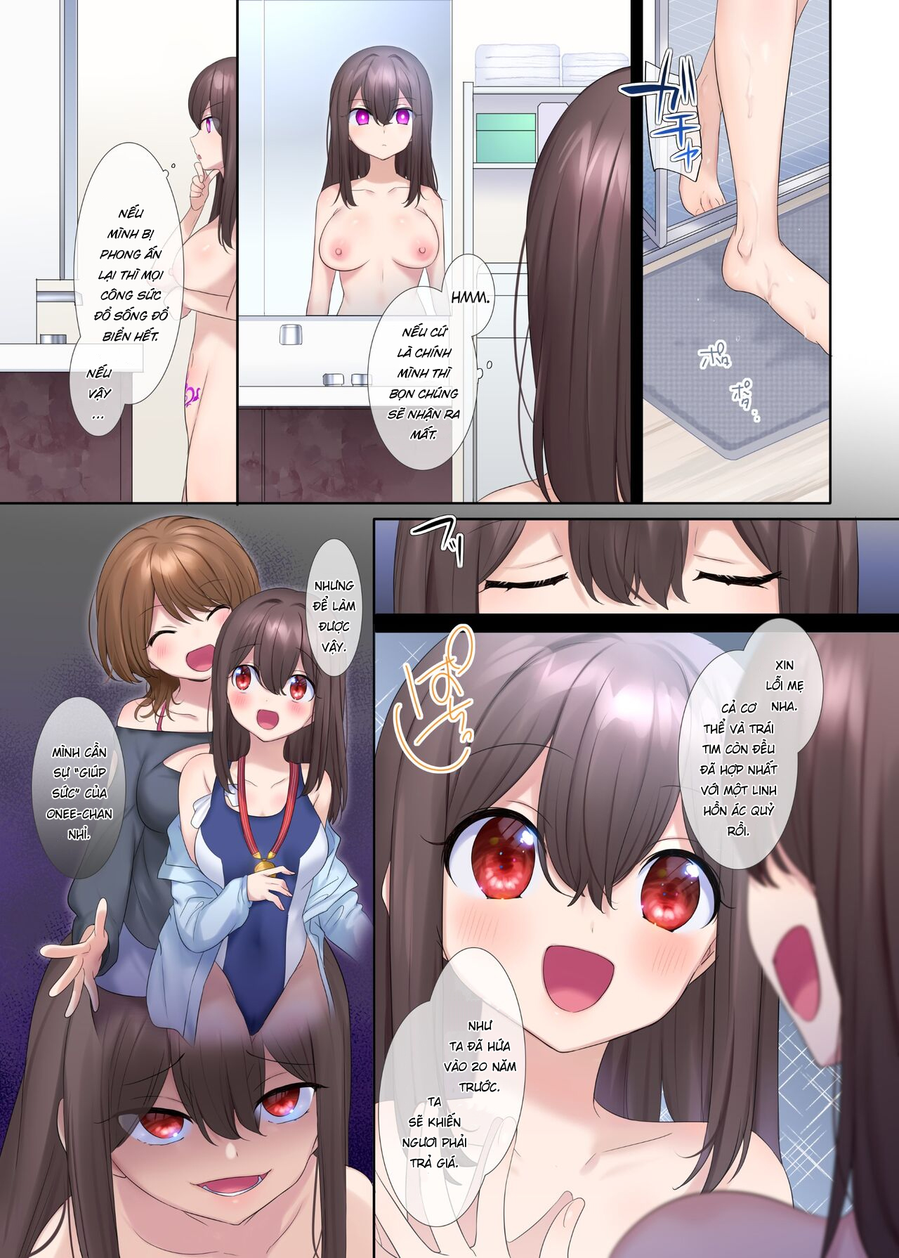 Đọc truyện hentai Fuukon no Taimafujo ~Oyako ga Akuryo ni Somari Nottorareru made~ - Oneshot