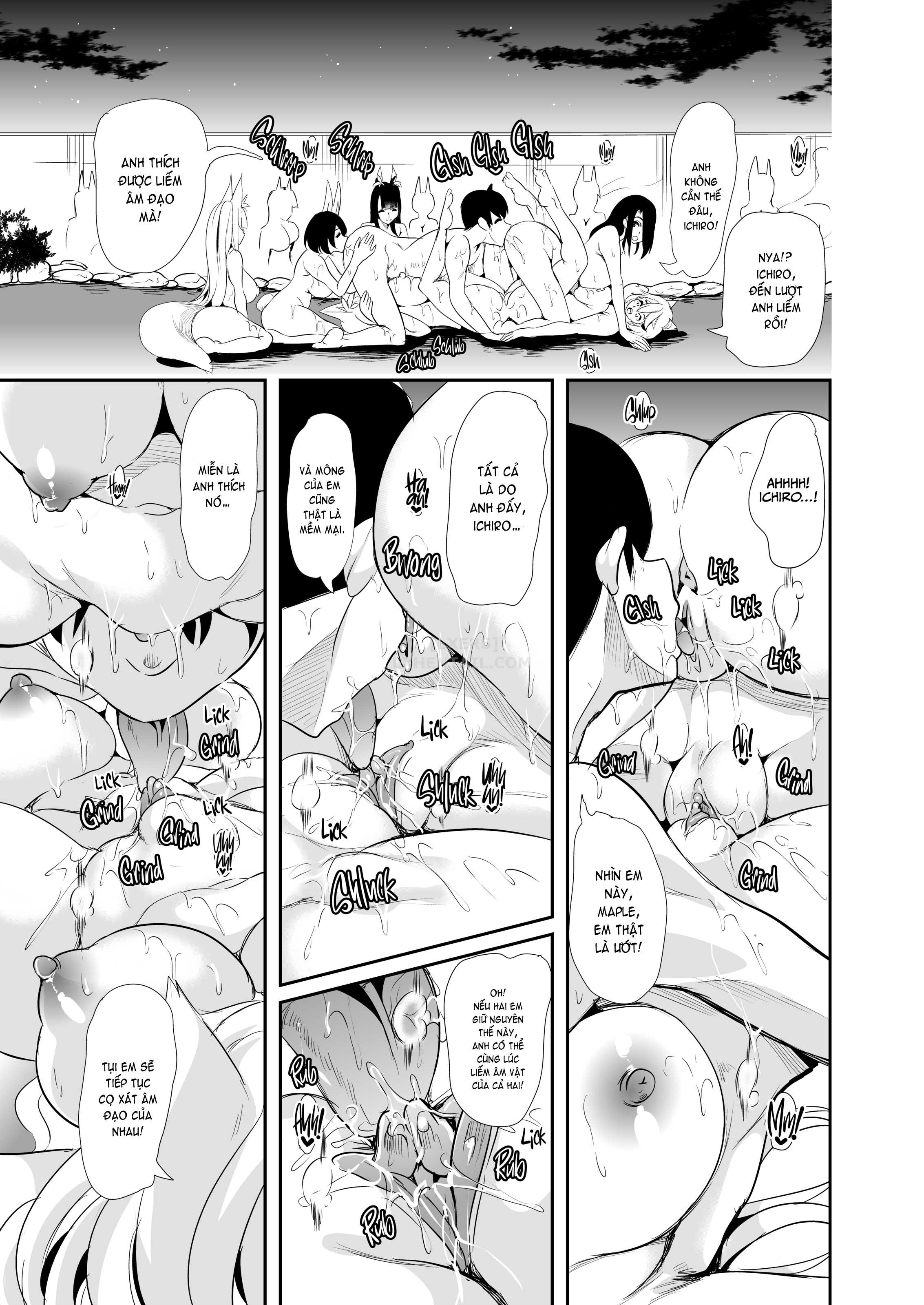 Đọc truyện hentai My Harem in Another World Collection - Chap 6 - Hot, Steamy Bath! Fluffy ❤️ Fucking