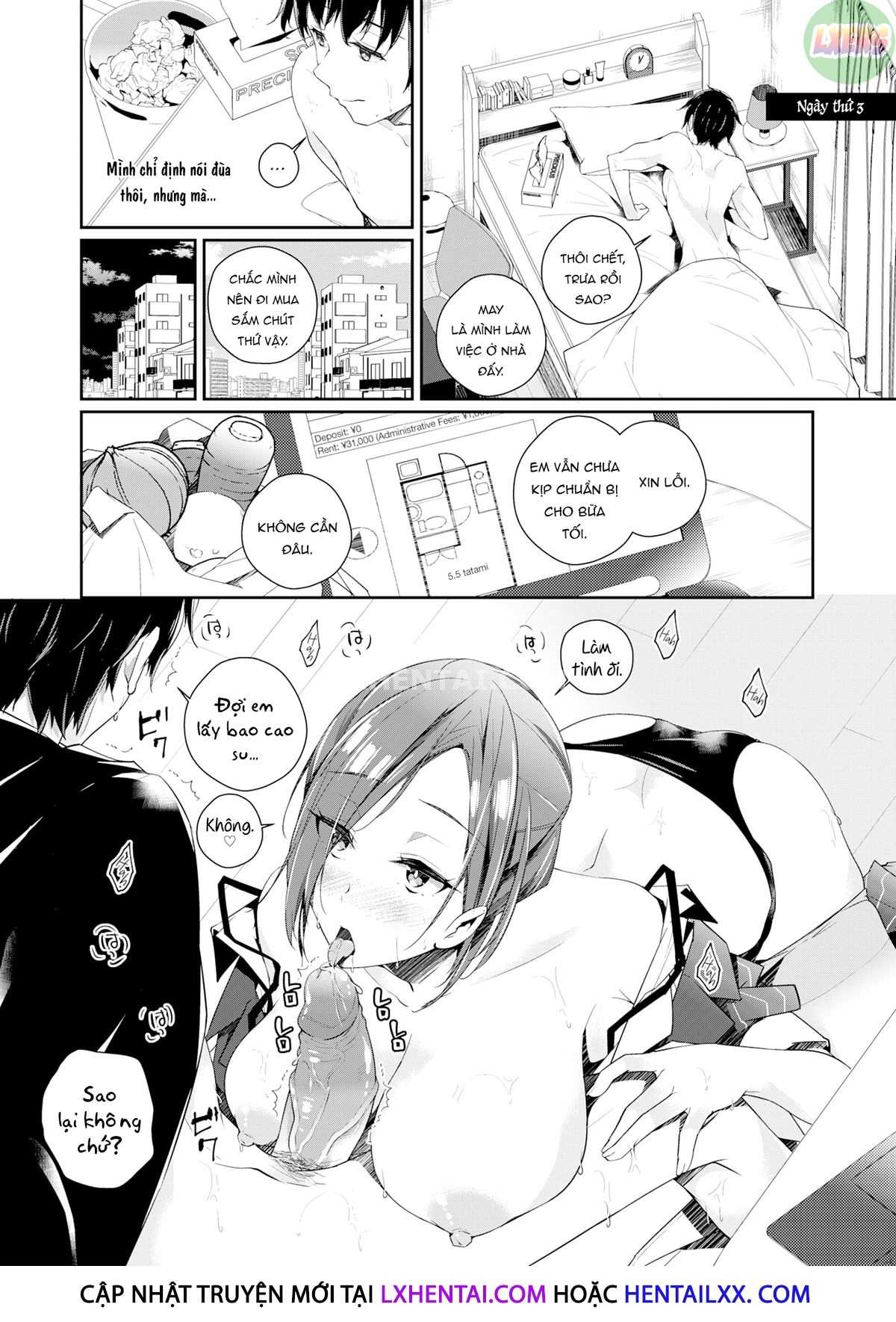 Đọc truyện hentai Kyou kara Hajimeru Himo Seikatsu - Oneshot