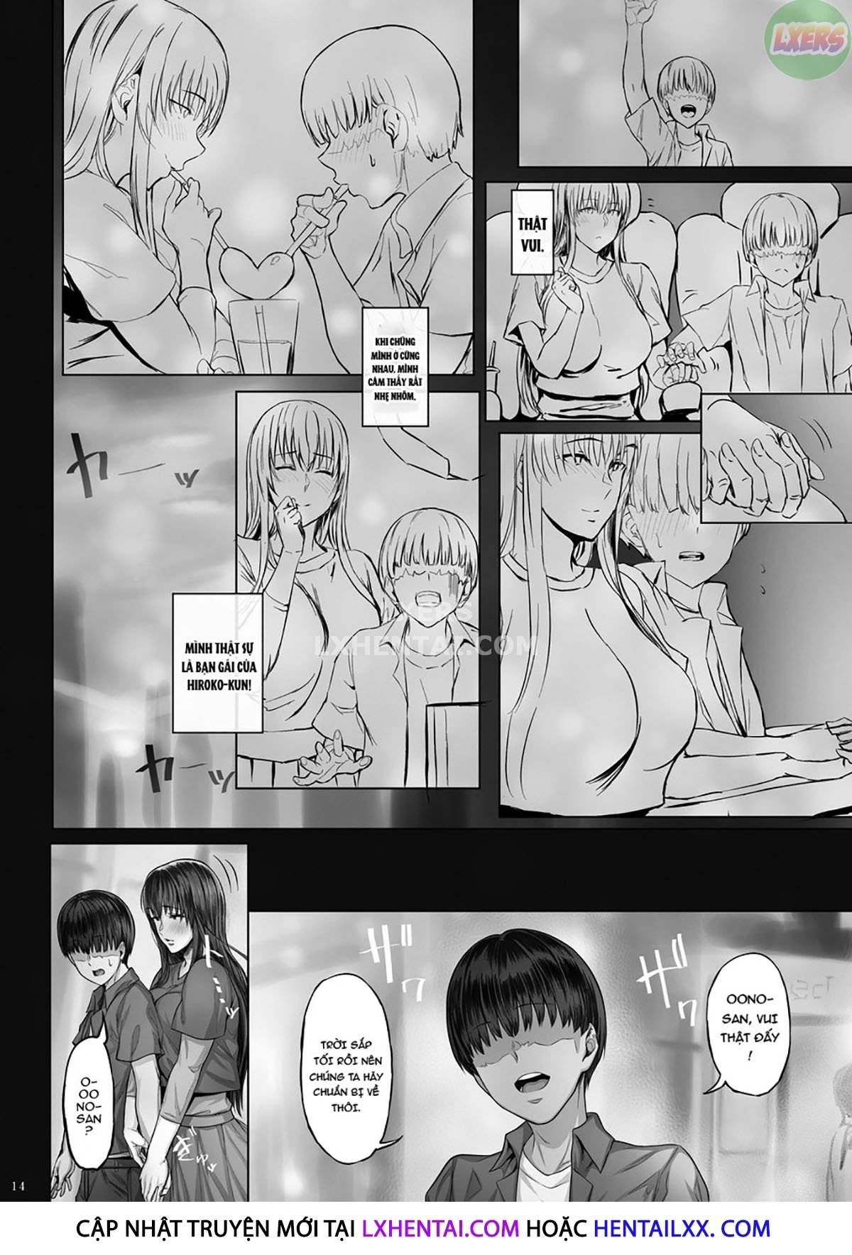 Đọc truyện hentai Kanojo Ga Boku No Shiranai Tokoro De - Chap 2 - [END]