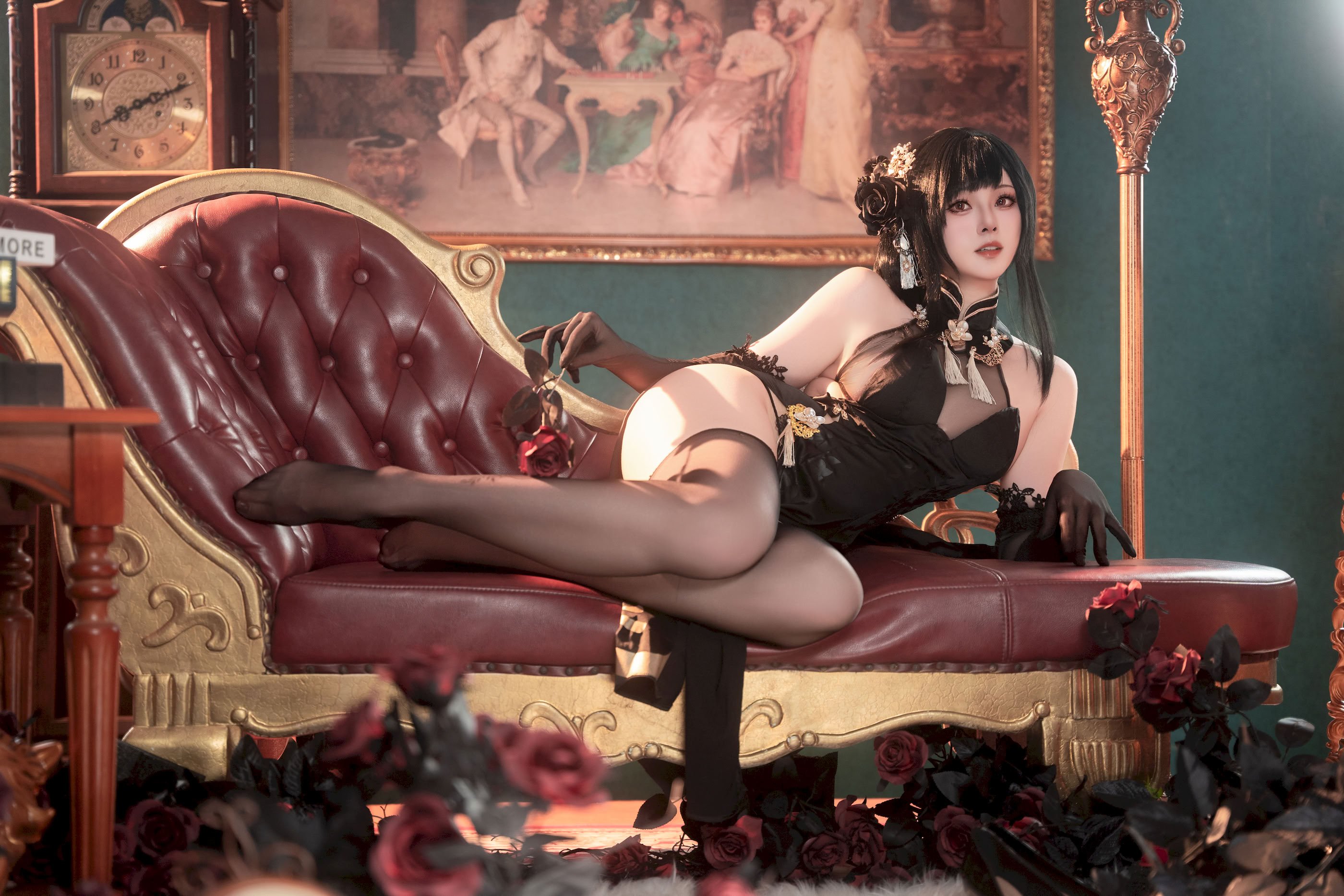 Đọc truyện hentai Tuyển tập Albums siêu phẩm Cosplay - Chap 1241 - Natsuko - Azur Lane Zhenhai Cheongsam