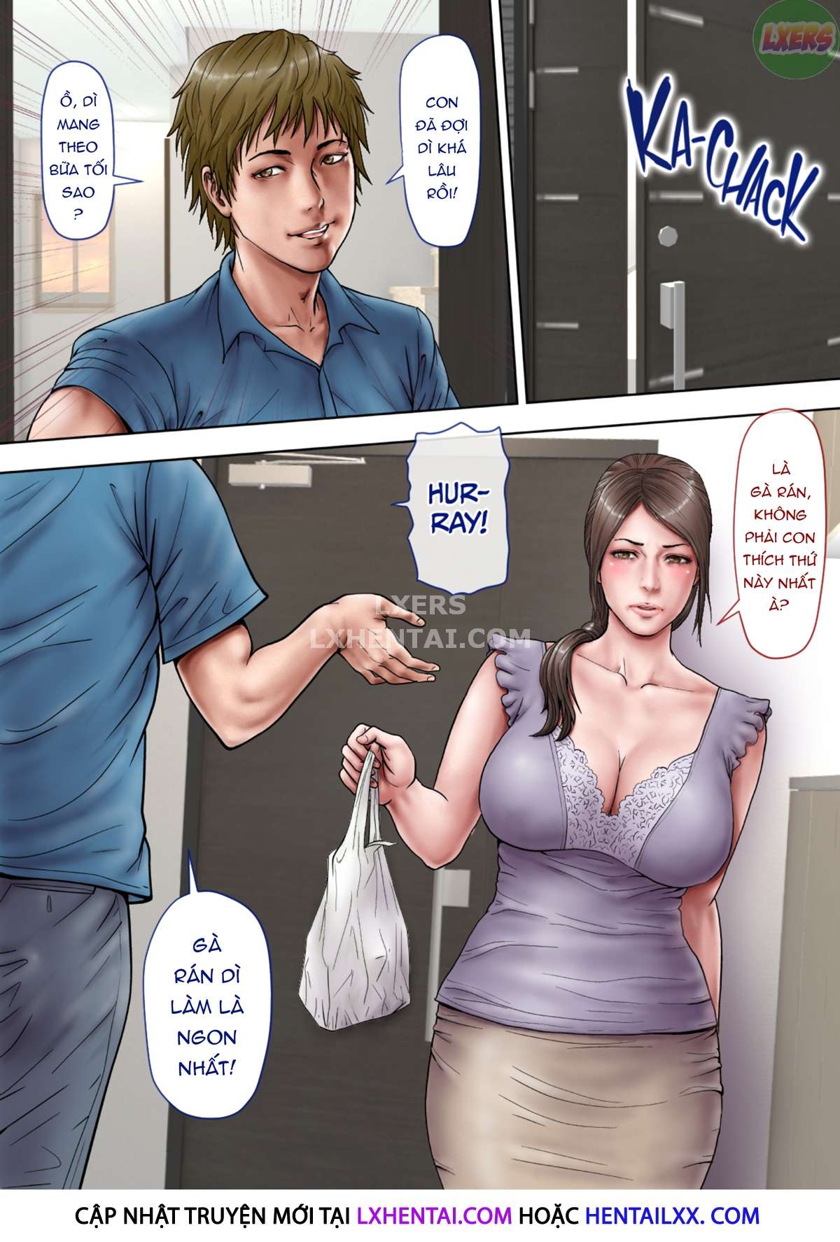 Đọc truyện hentai Thông gian với người dì quyến rũ của tôi - Chap 1 - Không che
