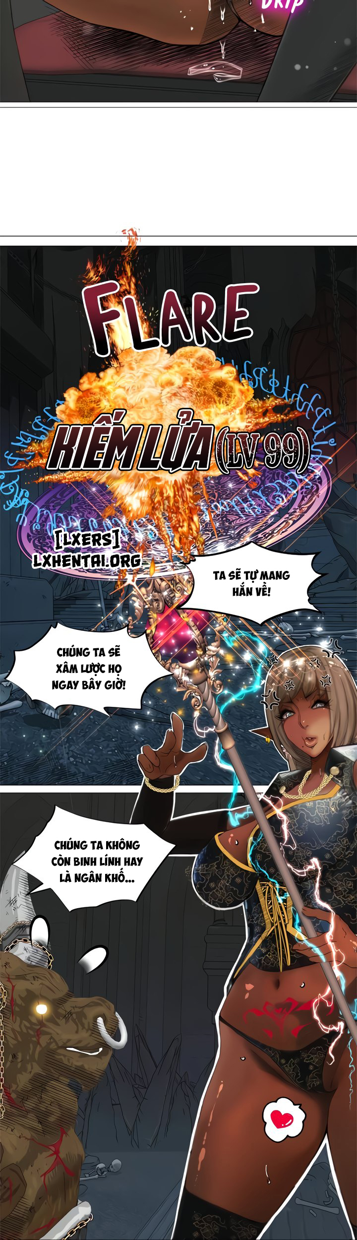 Đọc truyện hentai Nữ Hoàng Dark Elf Và Nô Lệ Orc - Chap 30