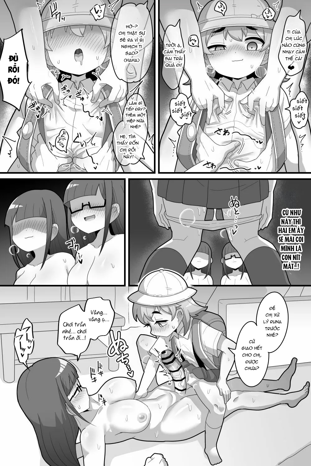 Đọc truyện hentai Tôi được yêu thương quá nhiều bởi cặp song sinh lưỡng hình. - Oneshot.