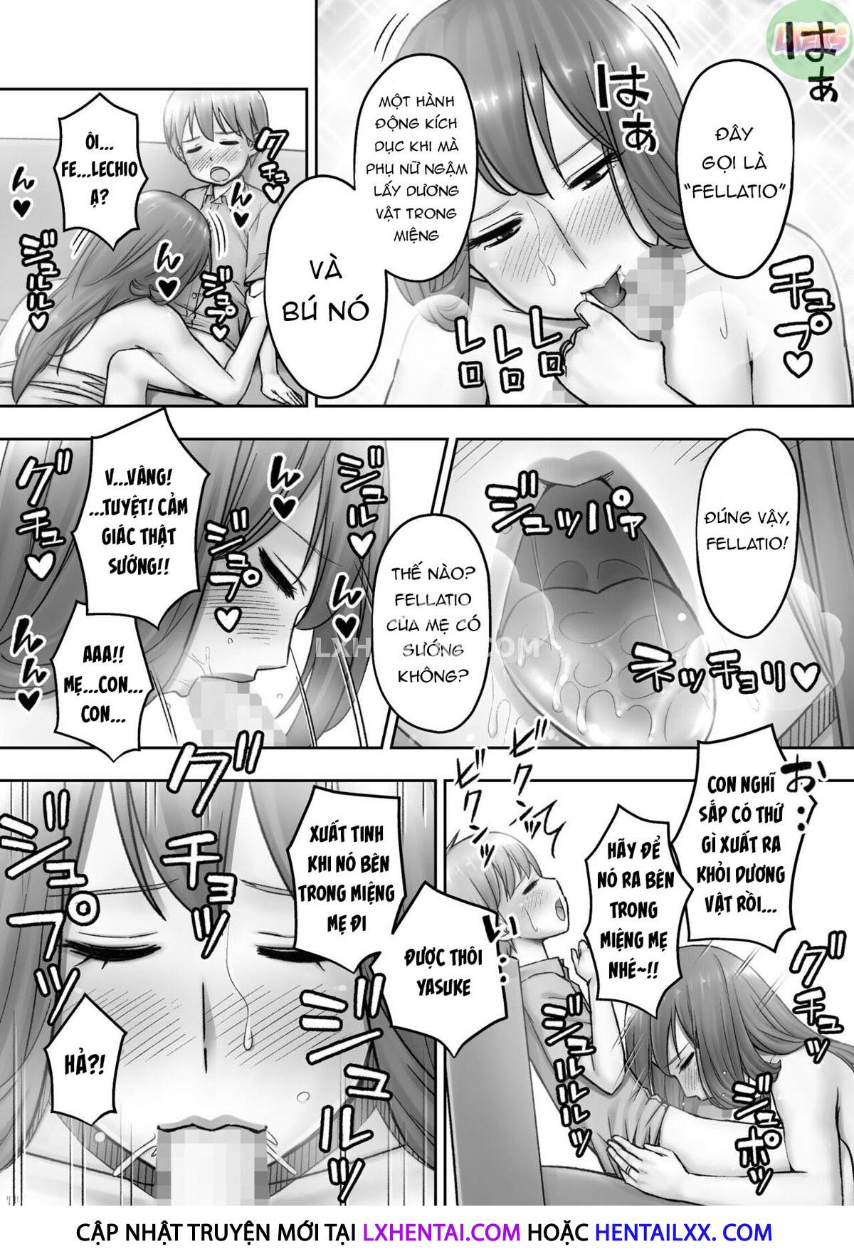 Đọc truyện hentai Giáo dục giới tính của người mẹ dâm đãng - Oneshot