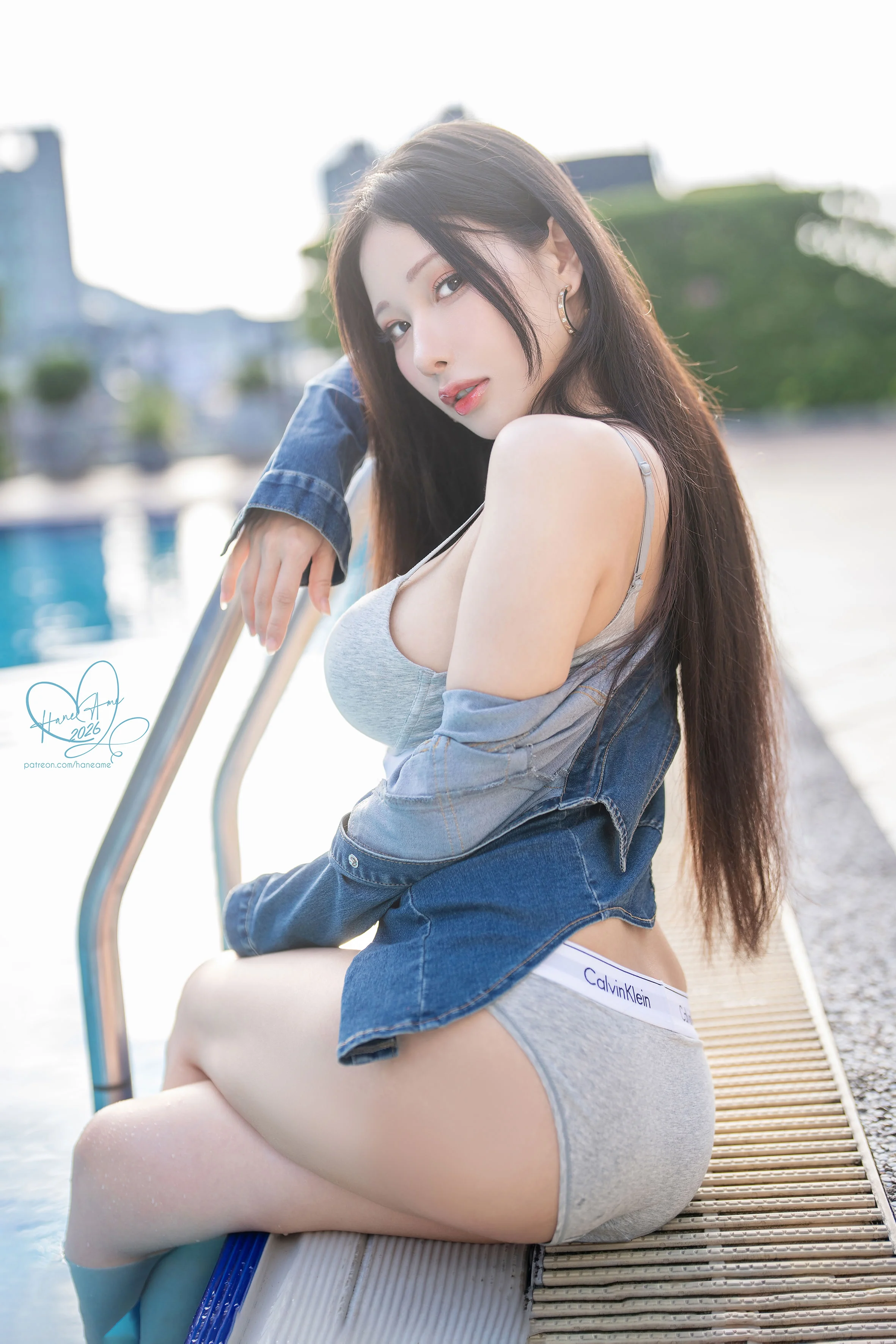Đọc truyện hentai Tuyển tập Albums siêu phẩm Cosplay - Chap 1384 - [HaneAme] Original_HaneAme_Poolside_Body