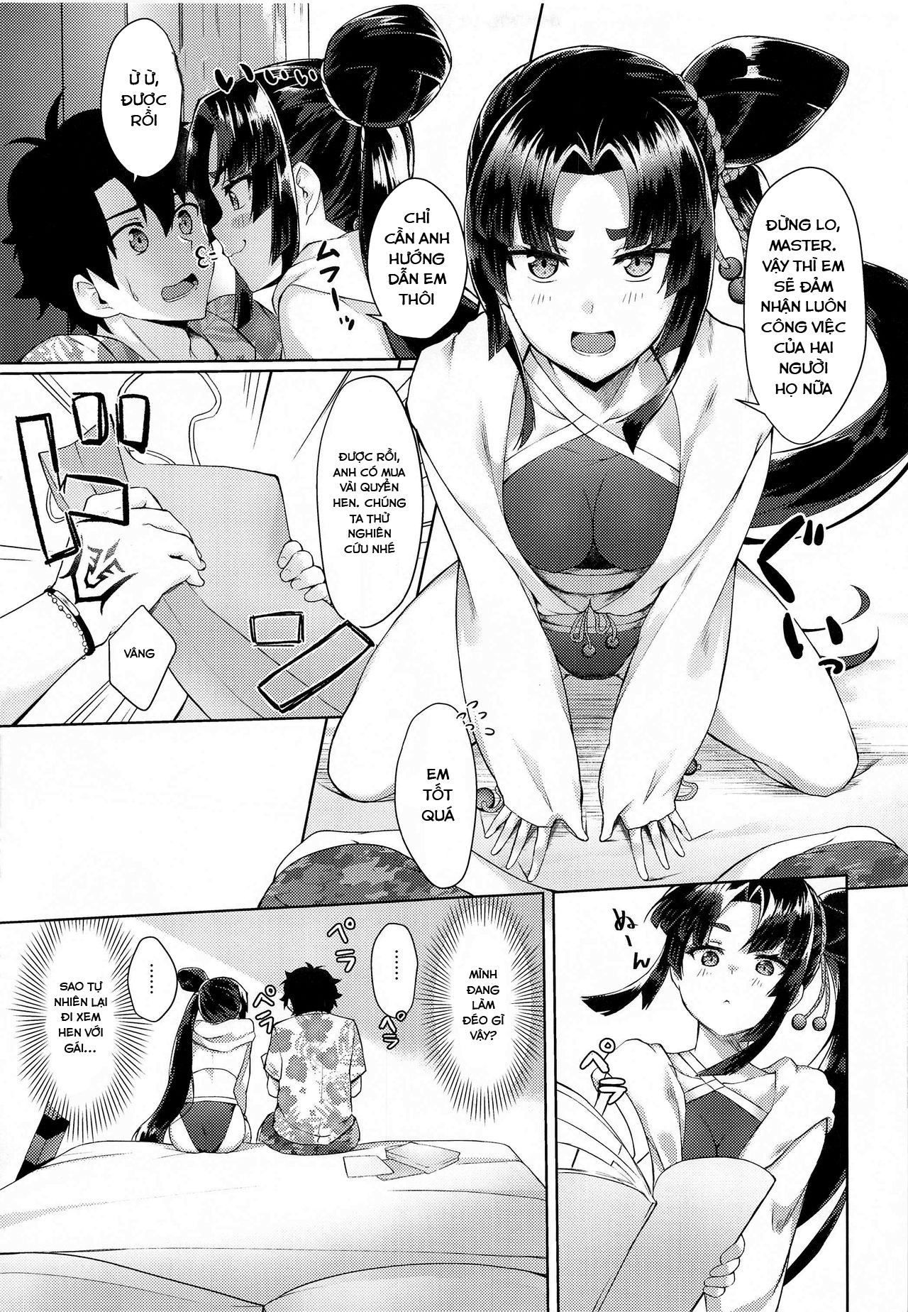 Đọc truyện hentai Working On A Draft With Ushiwakamaru - Oneshot