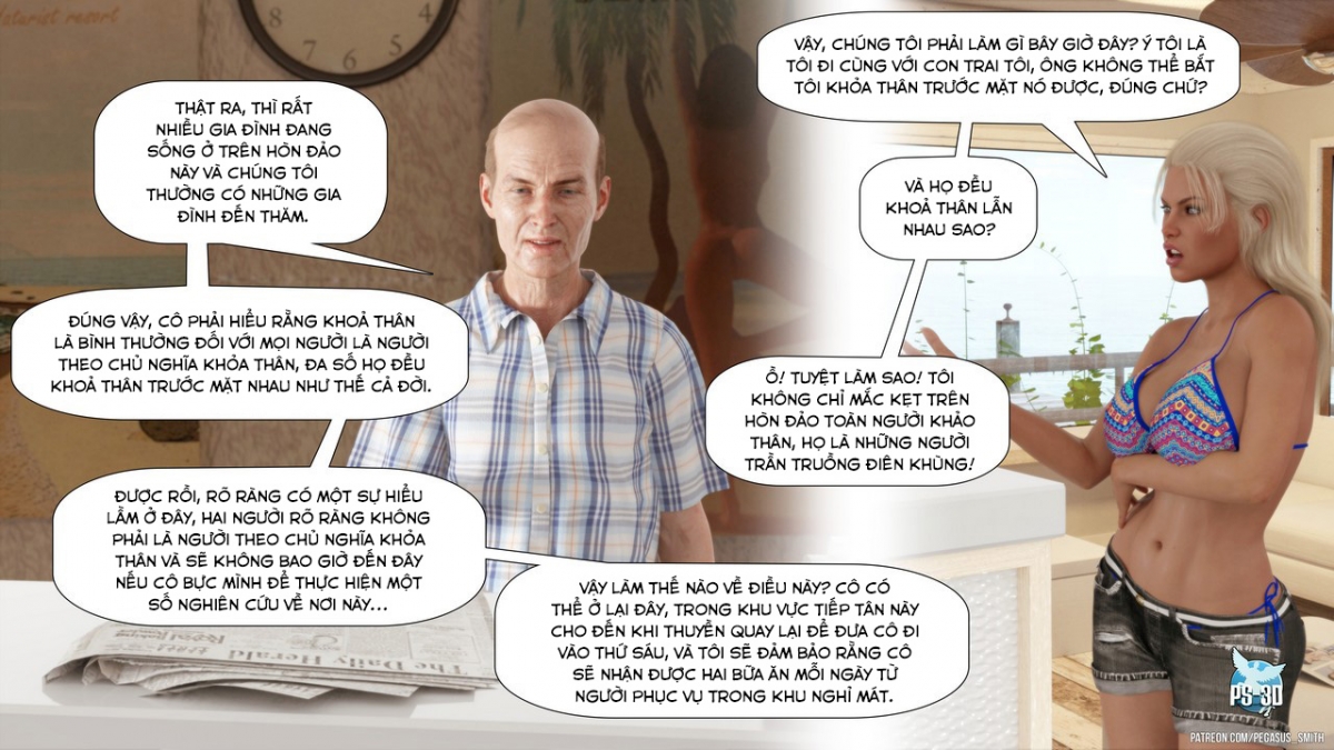 Đọc truyện hentai Au Naturel - Vol1 - Chương 2: Khu nghỉ dưỡng khỏa thân.