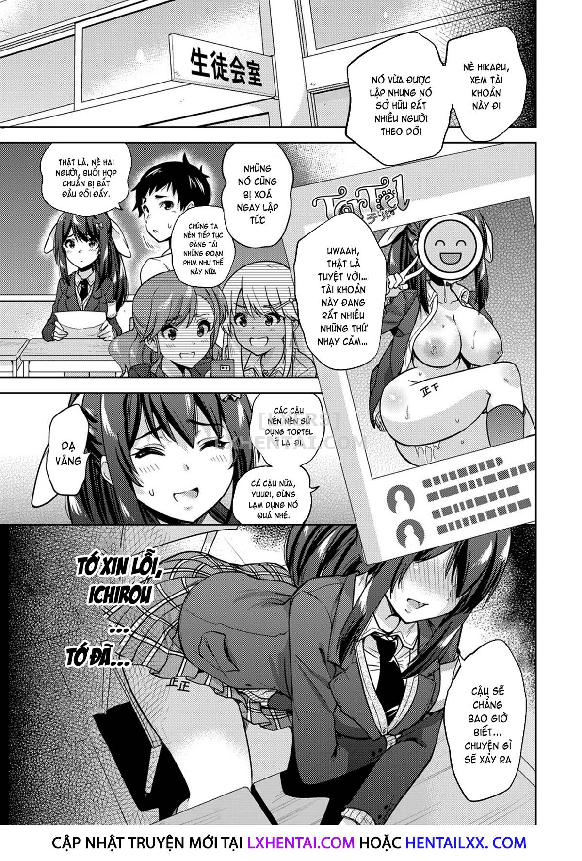 Đọc truyện hentai SNS Seitokai Yakuin Wo Netotte Share Suru Hanashi. - Chap 1
