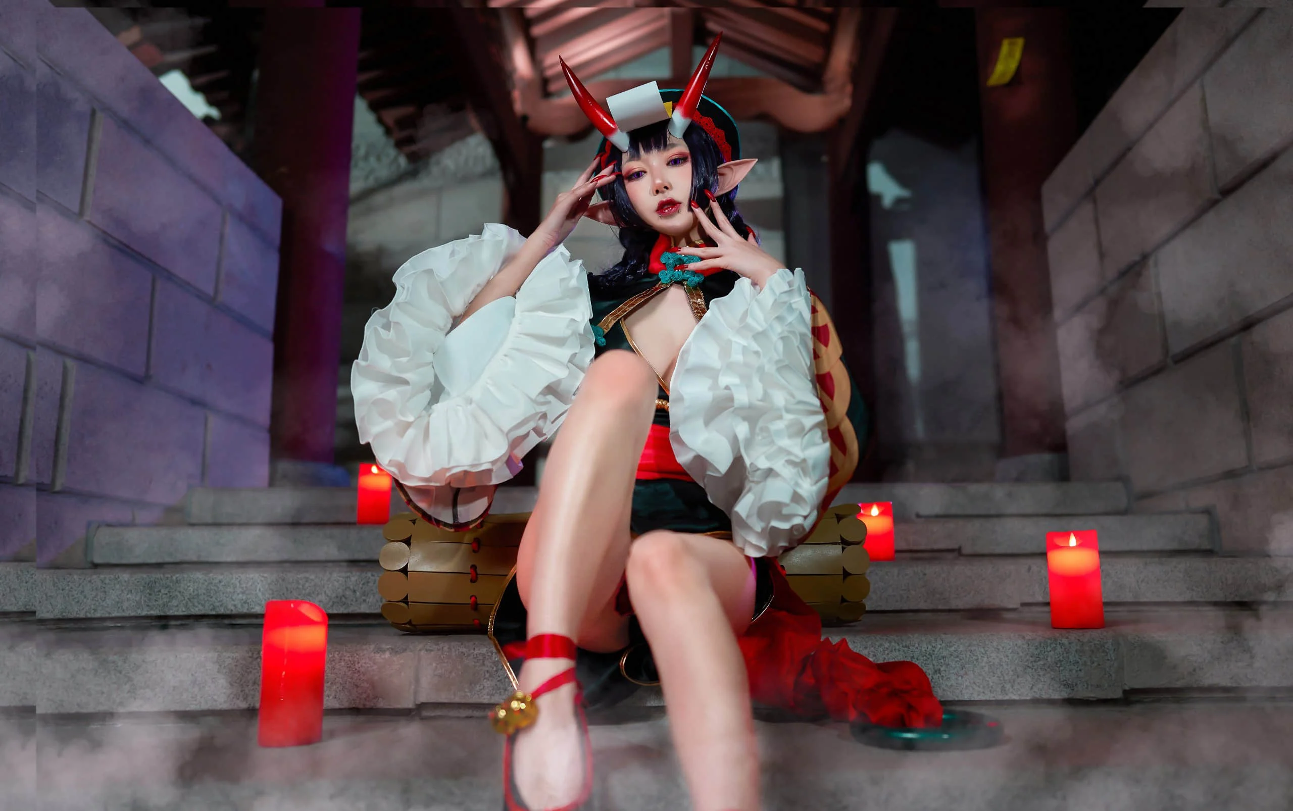 Đọc truyện hentai Tuyển tập Albums siêu phẩm Cosplay - Chap 841 - A Bao is also a bunny girl - NO.10 Shuten-doji