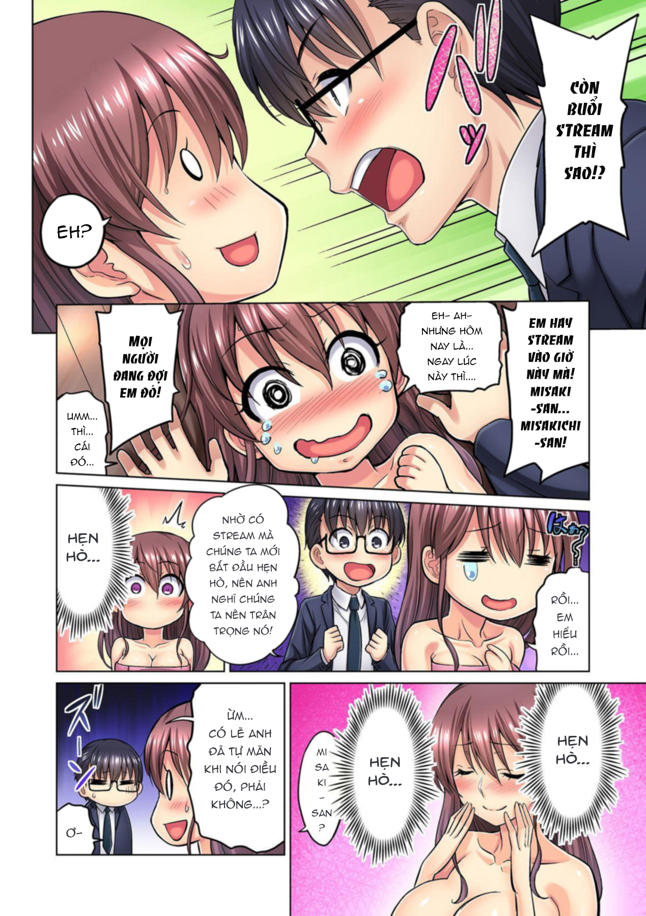 Đọc truyện hentai M-jo Joushi to no Sex o Sekai ni Haishinchuu? Icchau Tokoro ga Haishin sarechau~! - Chapter 02