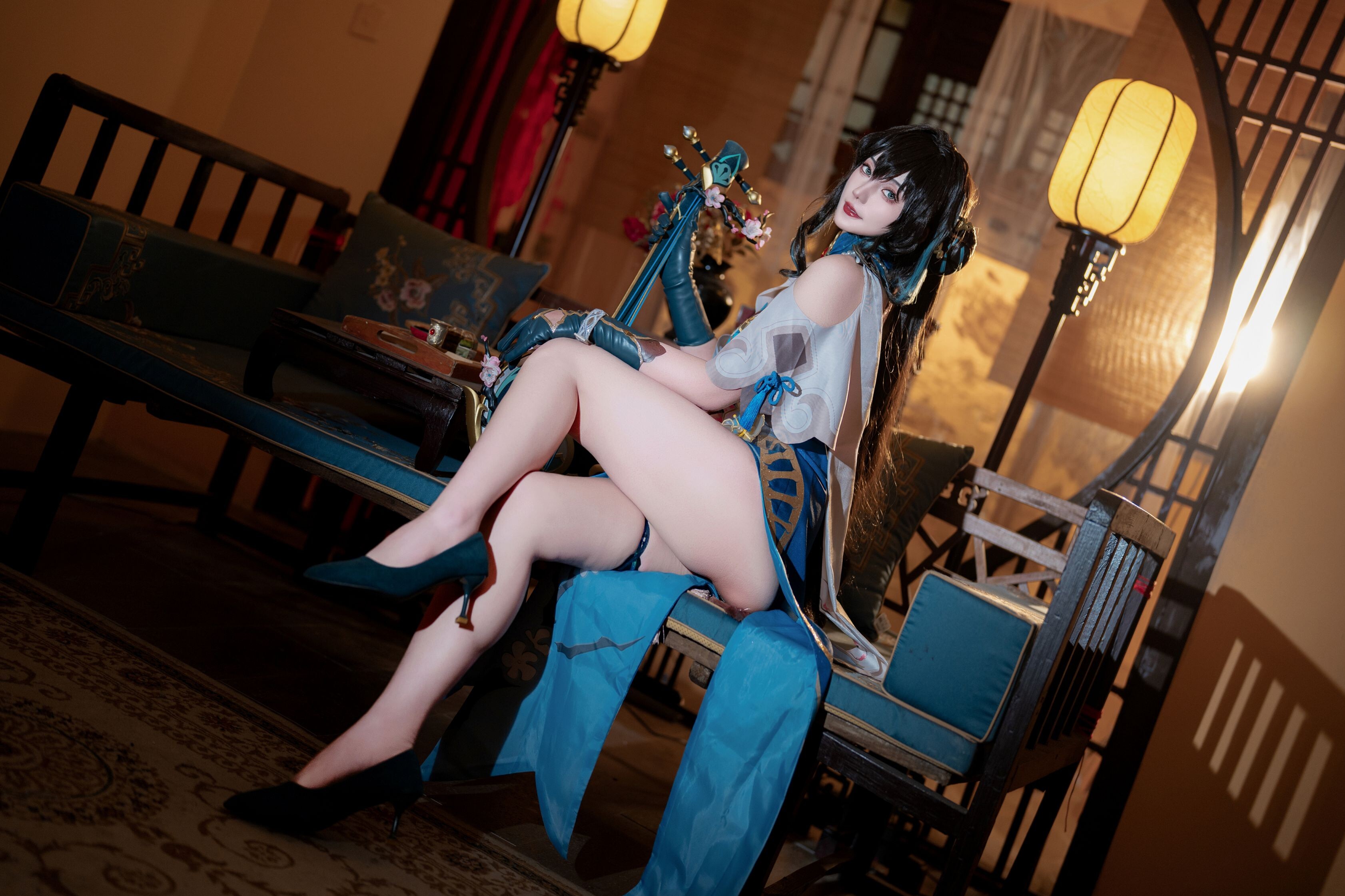 Đọc truyện hentai Tuyển tập Albums siêu phẩm Cosplay - Chap 1022 - Xinglan is Lanlan and calls her Lanmei - Collapse of the Star Sky Railway Ruan Mei