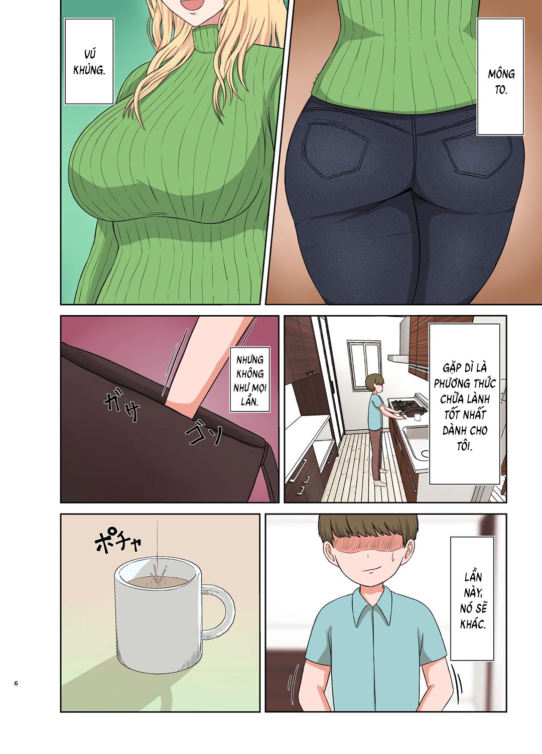 Đọc truyện hentai Hấp diêm người dì tóc vàng đang ngủ say - Oneshot