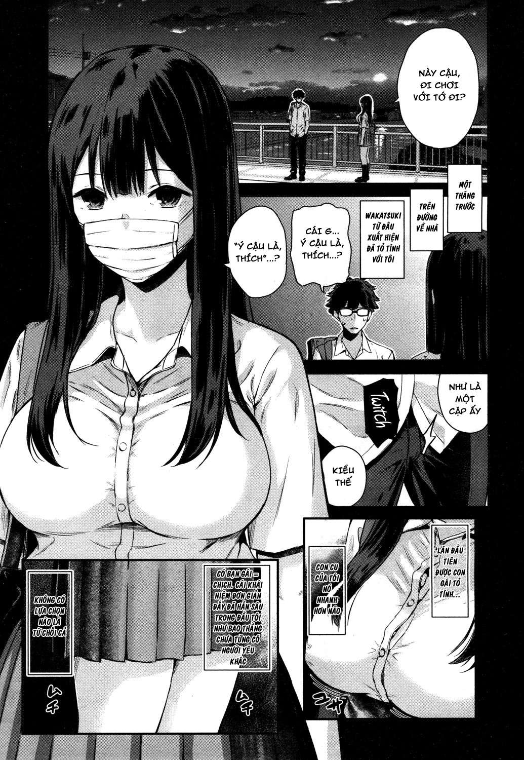 Đọc truyện hentai Wakatsuki, Mask wo Totteyo! - Chap 1