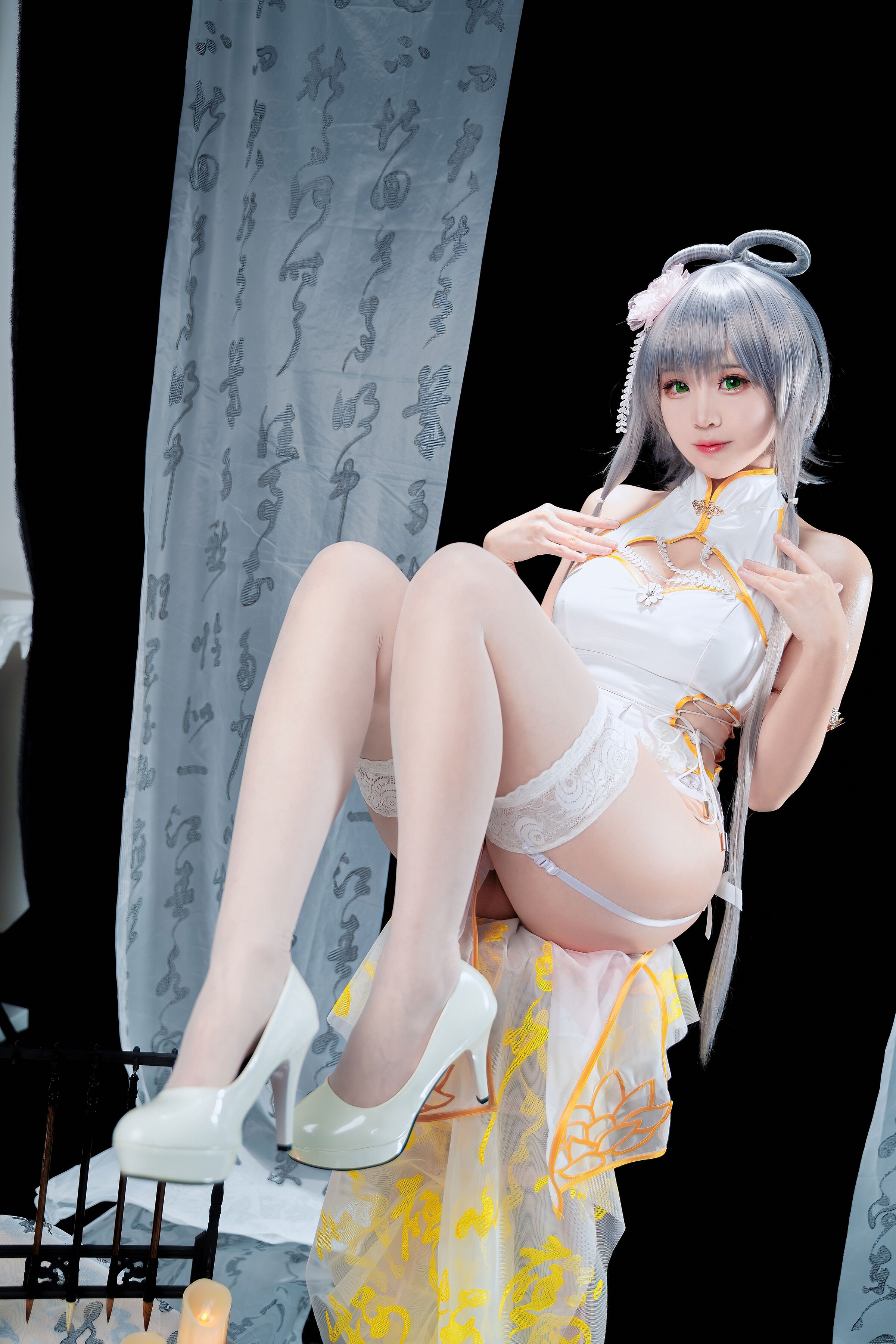 Đọc truyện hentai Tuyển tập Albums siêu phẩm Cosplay - Chap 366 - miko sauce ww - Luo Tianyi cheongsam
