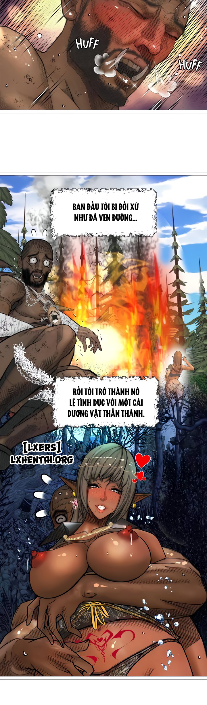 Đọc truyện hentai Nữ Hoàng Dark Elf Và Nô Lệ Orc - Chap 30