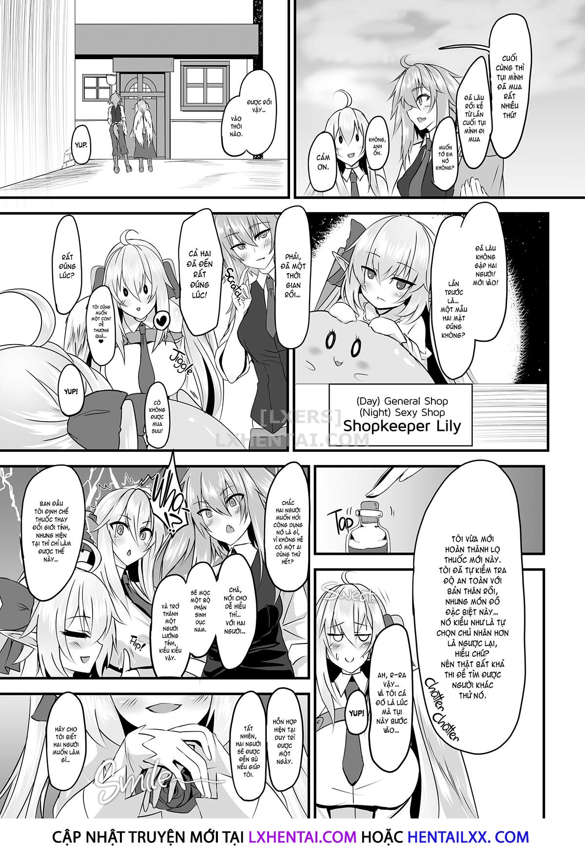 Đọc truyện hentai Two Flowers for Two Delivery Girls - Oneshot