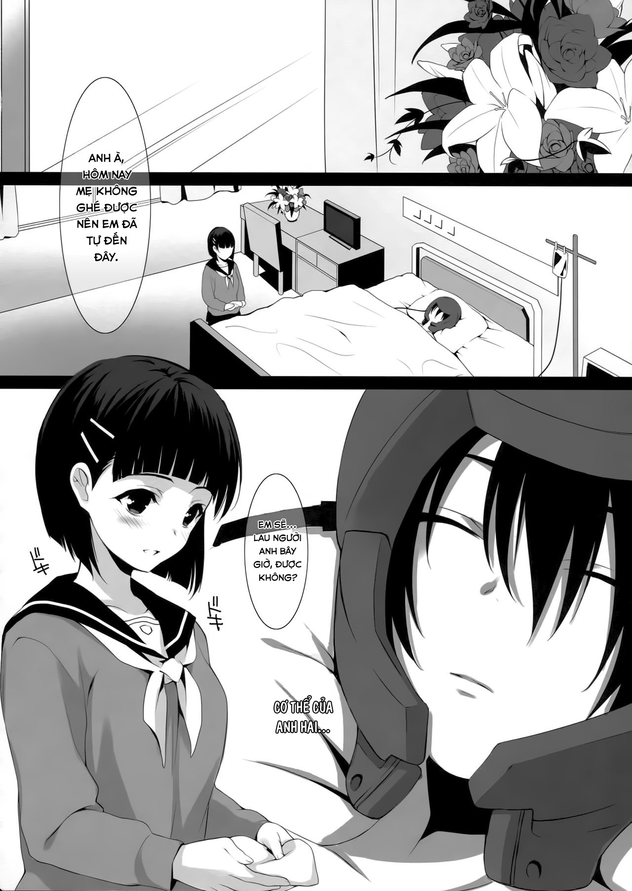 Đọc truyện hentai Bí mật thầm kín cùng anh trai tôi (Sword Art Online) - Oneshot