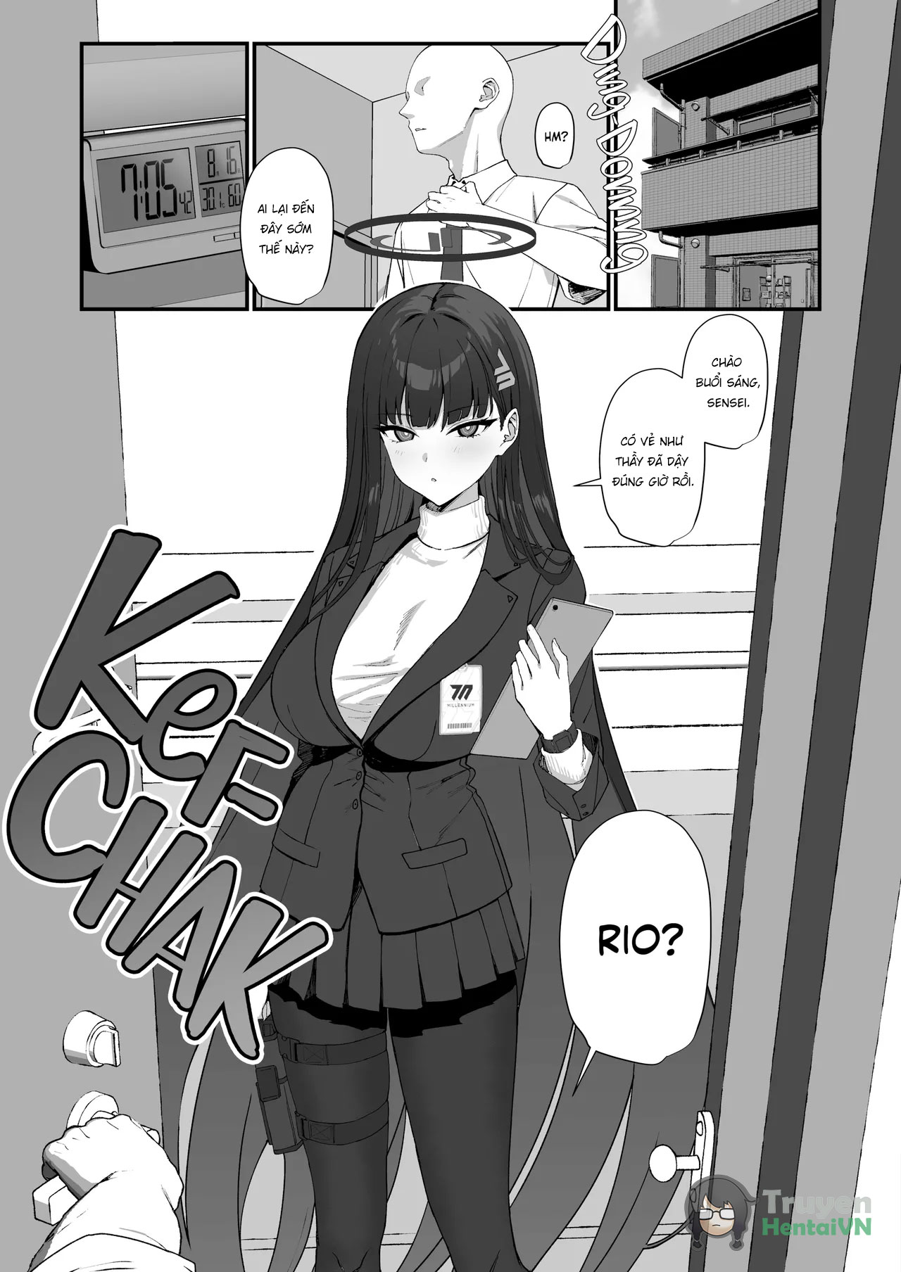 Đọc truyện hentai Tsukatsuki Rio no Maid Seikatsu (Blue Archive) - Oneshot