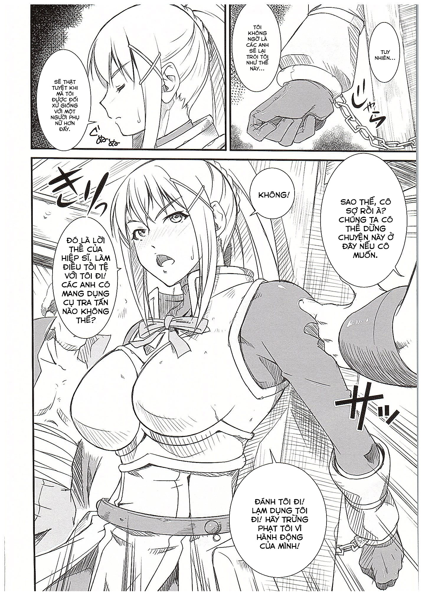 Đọc truyện hentai Nữ hiệp sĩ máu M - Oneshot