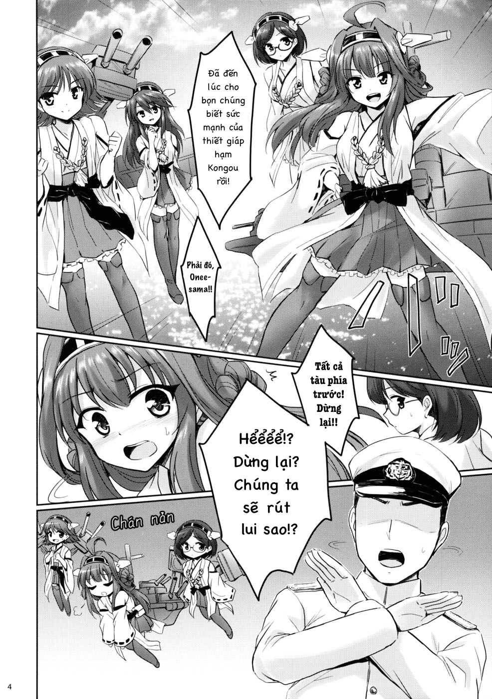 Đọc truyện hentai Chị Em Kongou và Đô Đốc! (Kantai Collection) - Oneshot