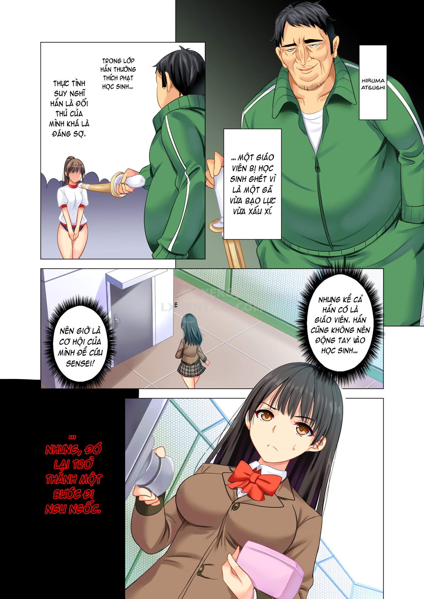Đọc truyện hentai Taiiku Kyoushi ni Kegasareta Yuri no Hanazono - Oneshot