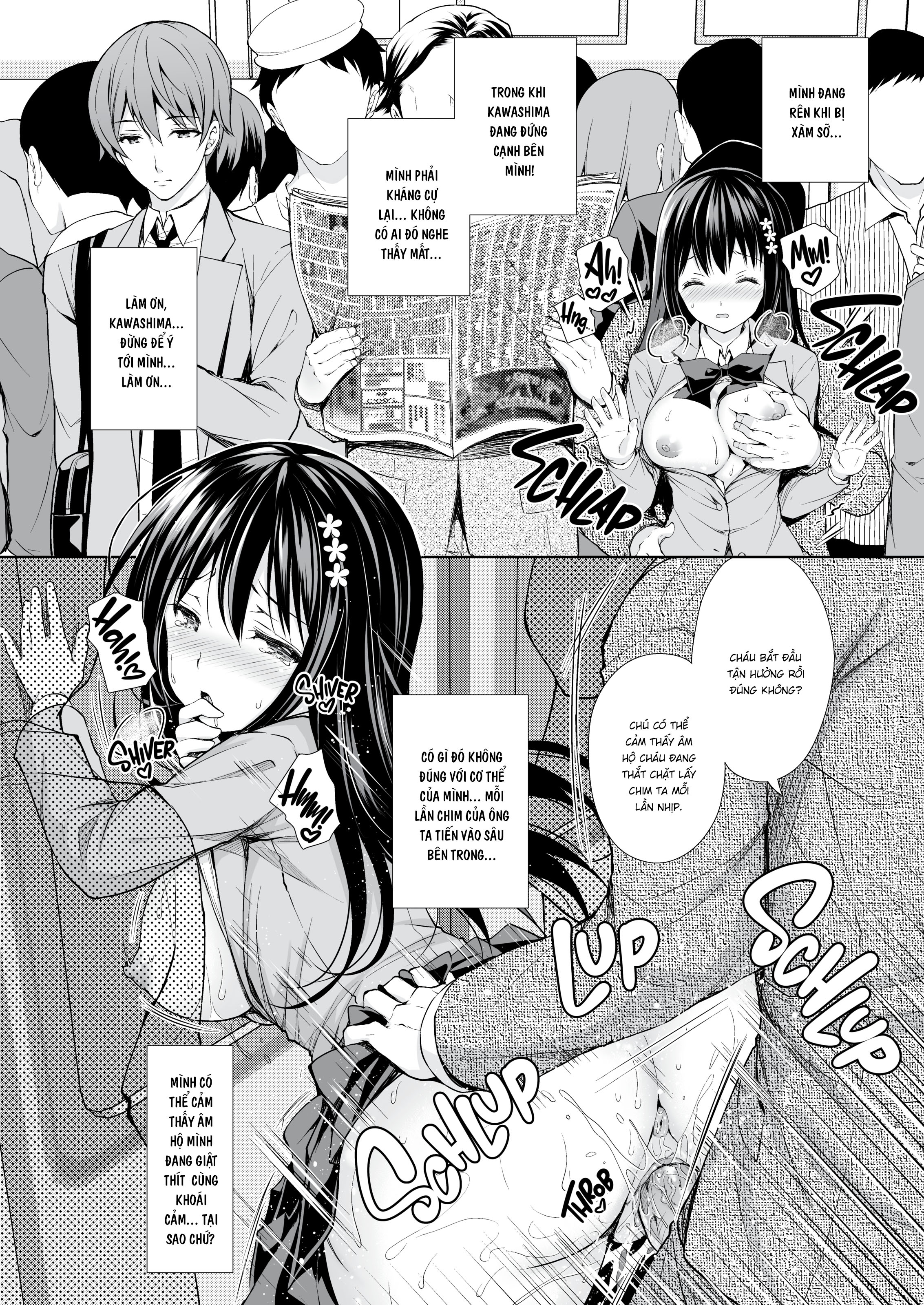 Đọc truyện hentai Chuyến tàu đáng xấu hổ - Chapter 1: Tôi bị xàm sỡ ngay cạnh crush của mình