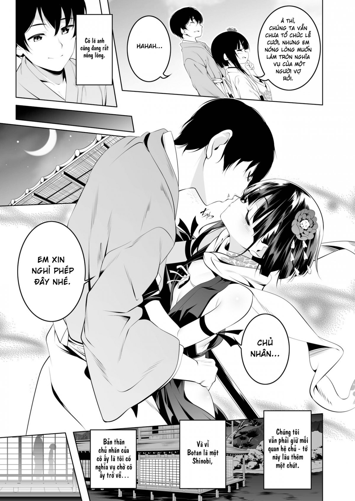 Đọc truyện hentai Koushoku no Chuugi Kunoichi Botan - Oneshot