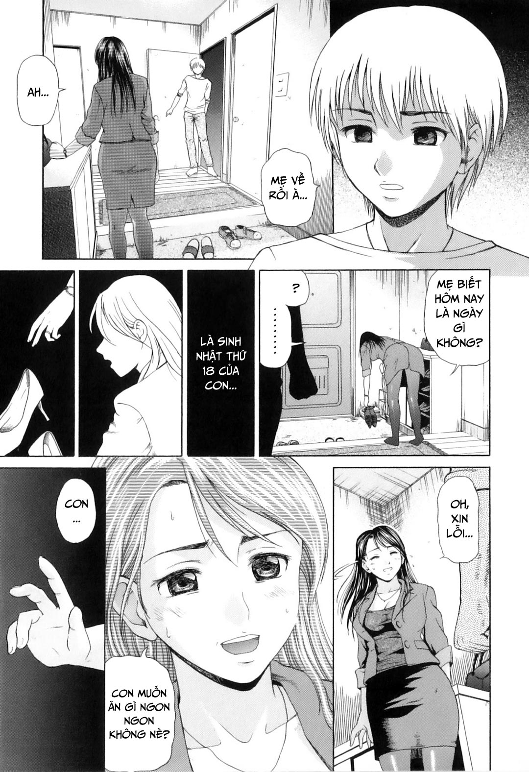 Đọc truyện hentai Khát khao mẹ và con trai - Chap 4 - Mẹ làm gái