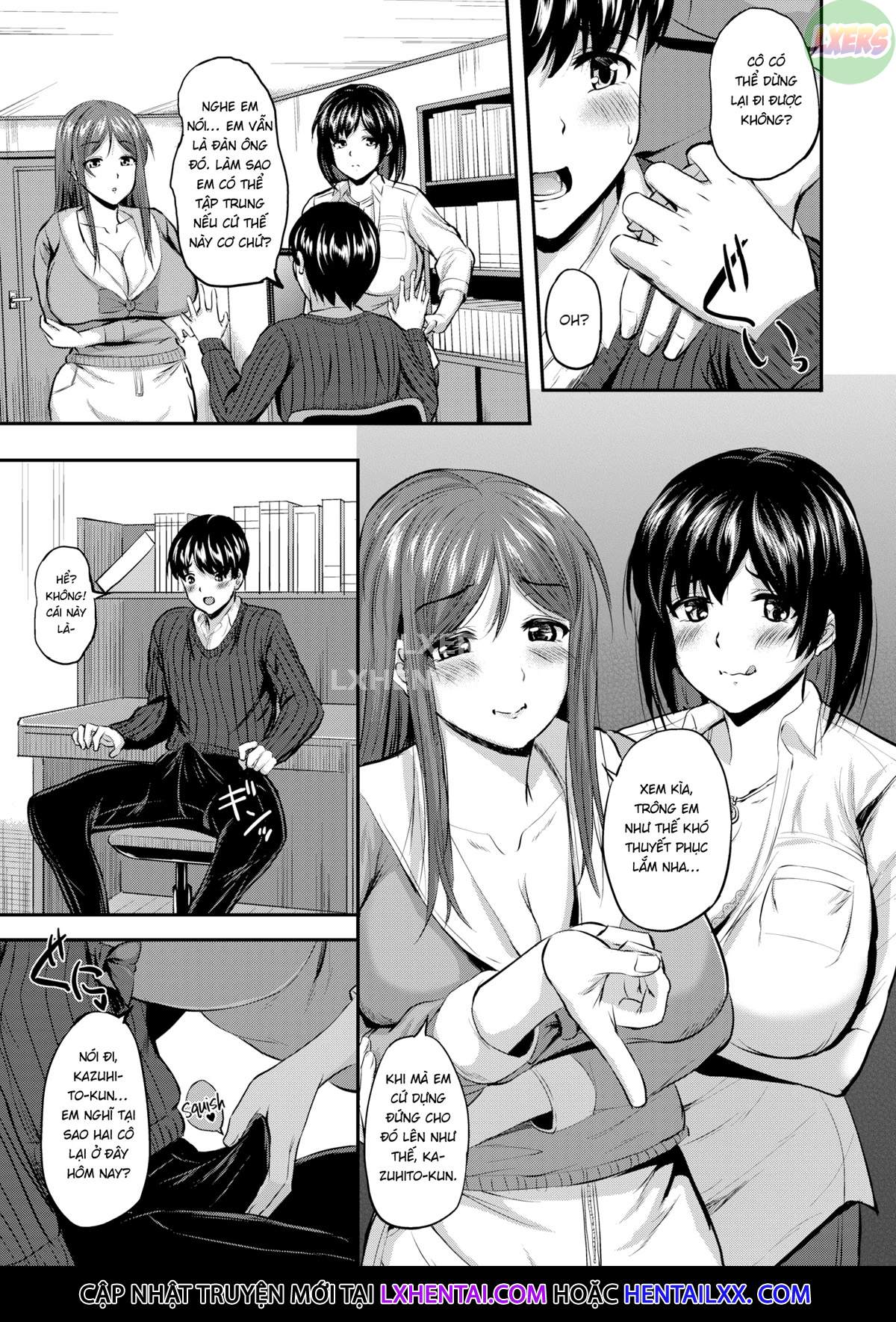 Đọc truyện hentai Hai chị gia sư - Oneshot