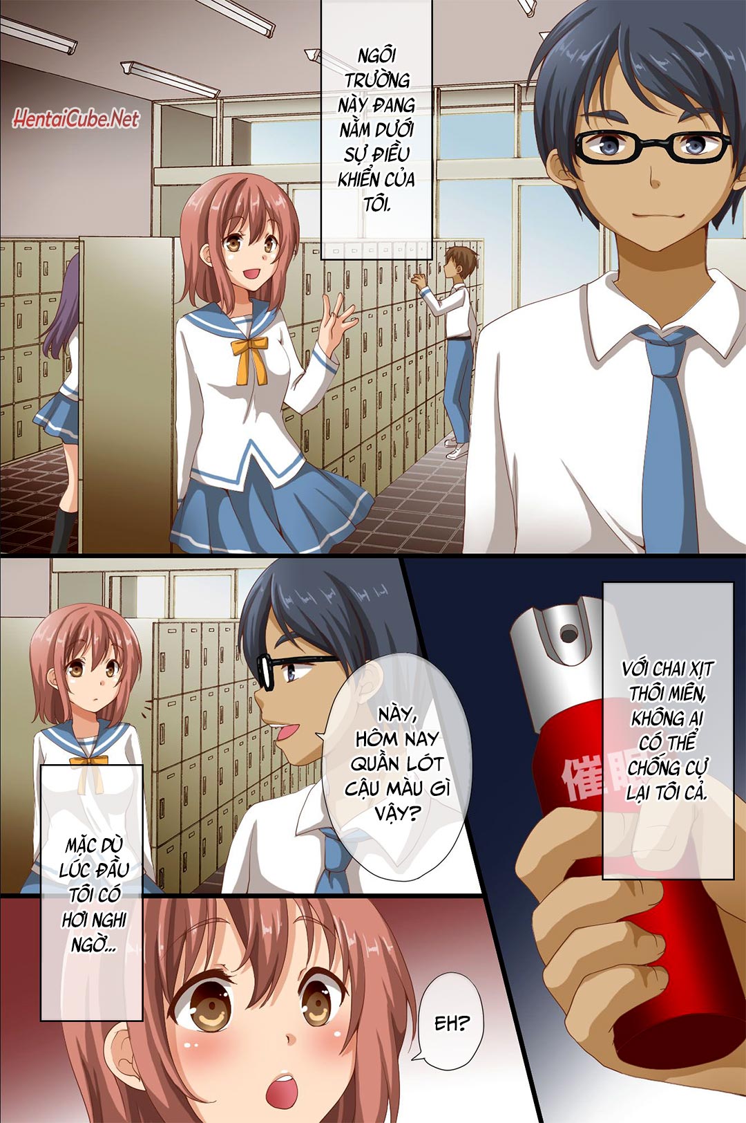 Đọc truyện hentai Thống trị cả ngôi trường - Mọi người đều bị thôi miên - Chap 1A