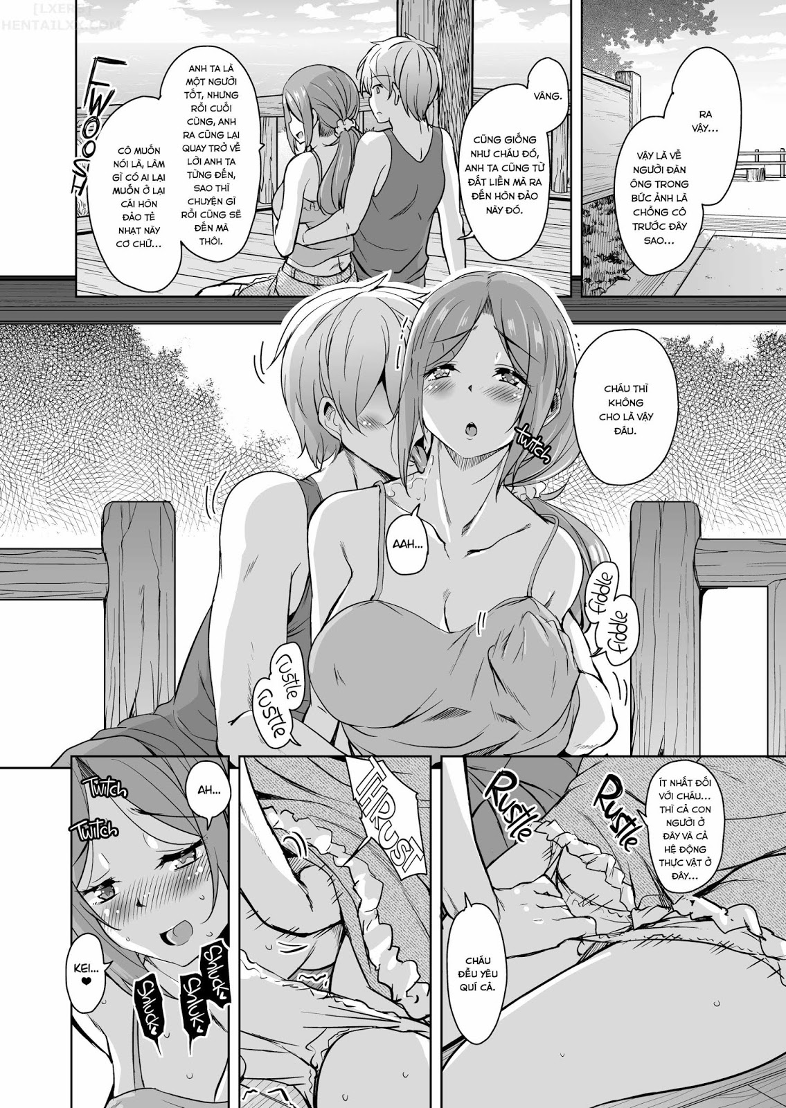 Đọc truyện hentai Tropical Island Maniacs: My Host Family is so Lewd! - Chap 4