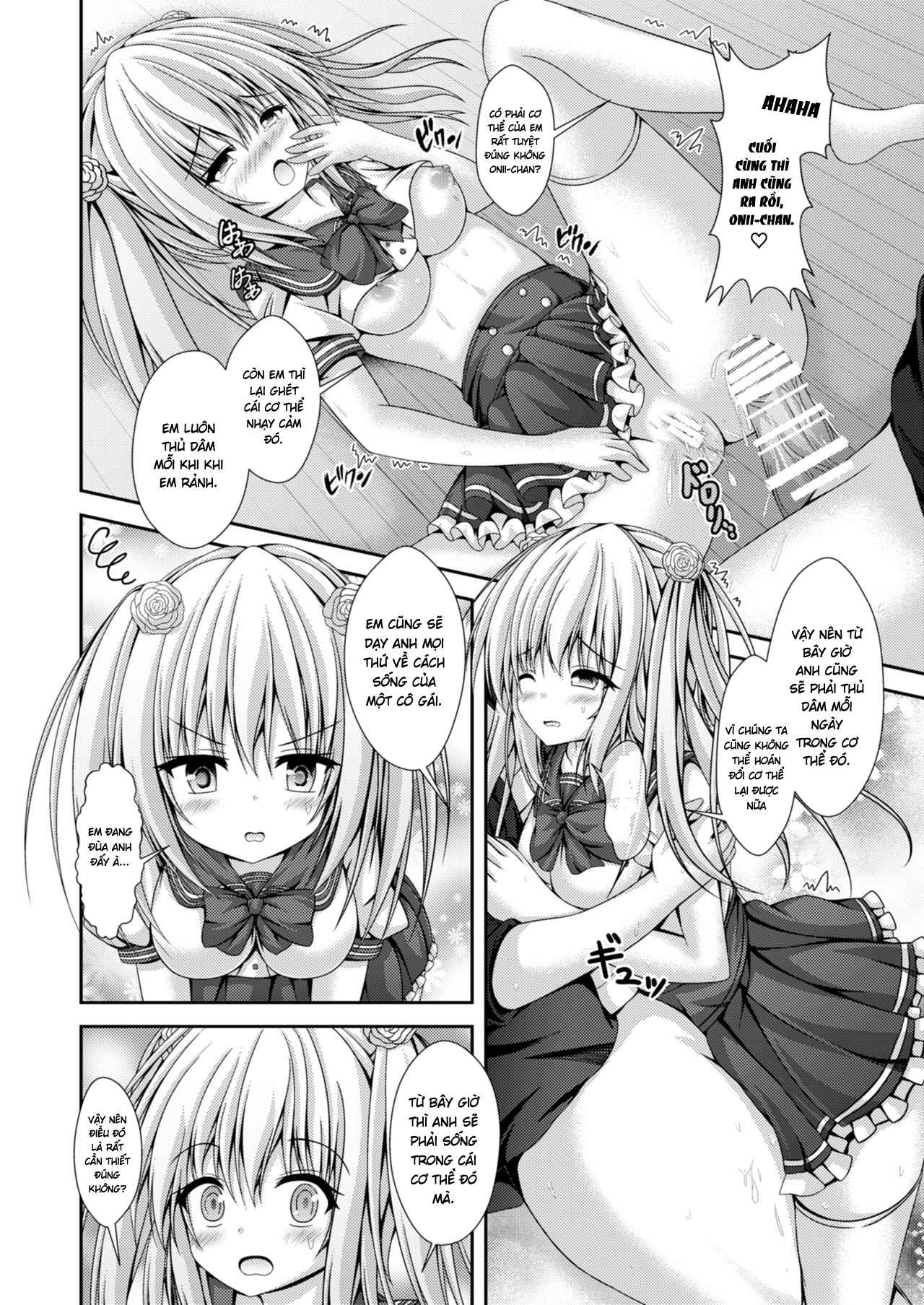 Đọc truyện hentai Hoán đổi cơ thể với cô em gái dâm đãng: Kể từ hôm nay tôi đã trở thành nô lệ của dương vật - Oneshot