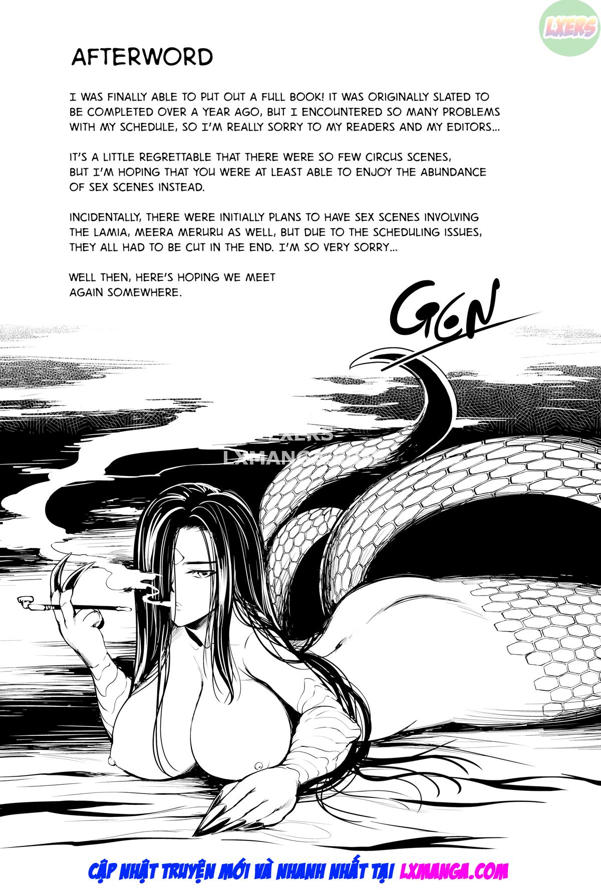 Đọc truyện hentai Rạp xiếc lãng mạn Cô gái quái vật - Chap 5 - [END]