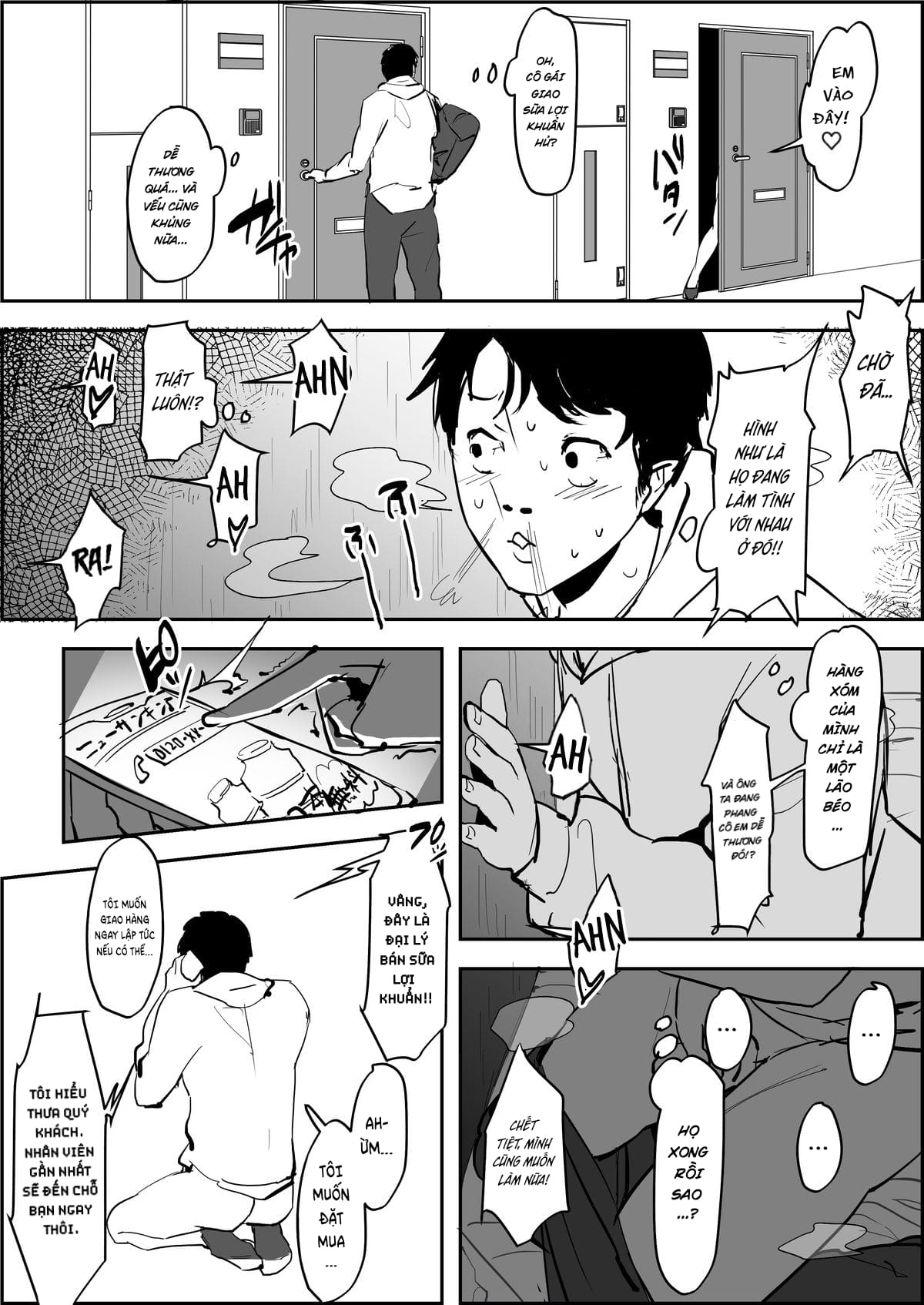 Đọc truyện hentai Cô Nàng Giao Sữa - Oneshot