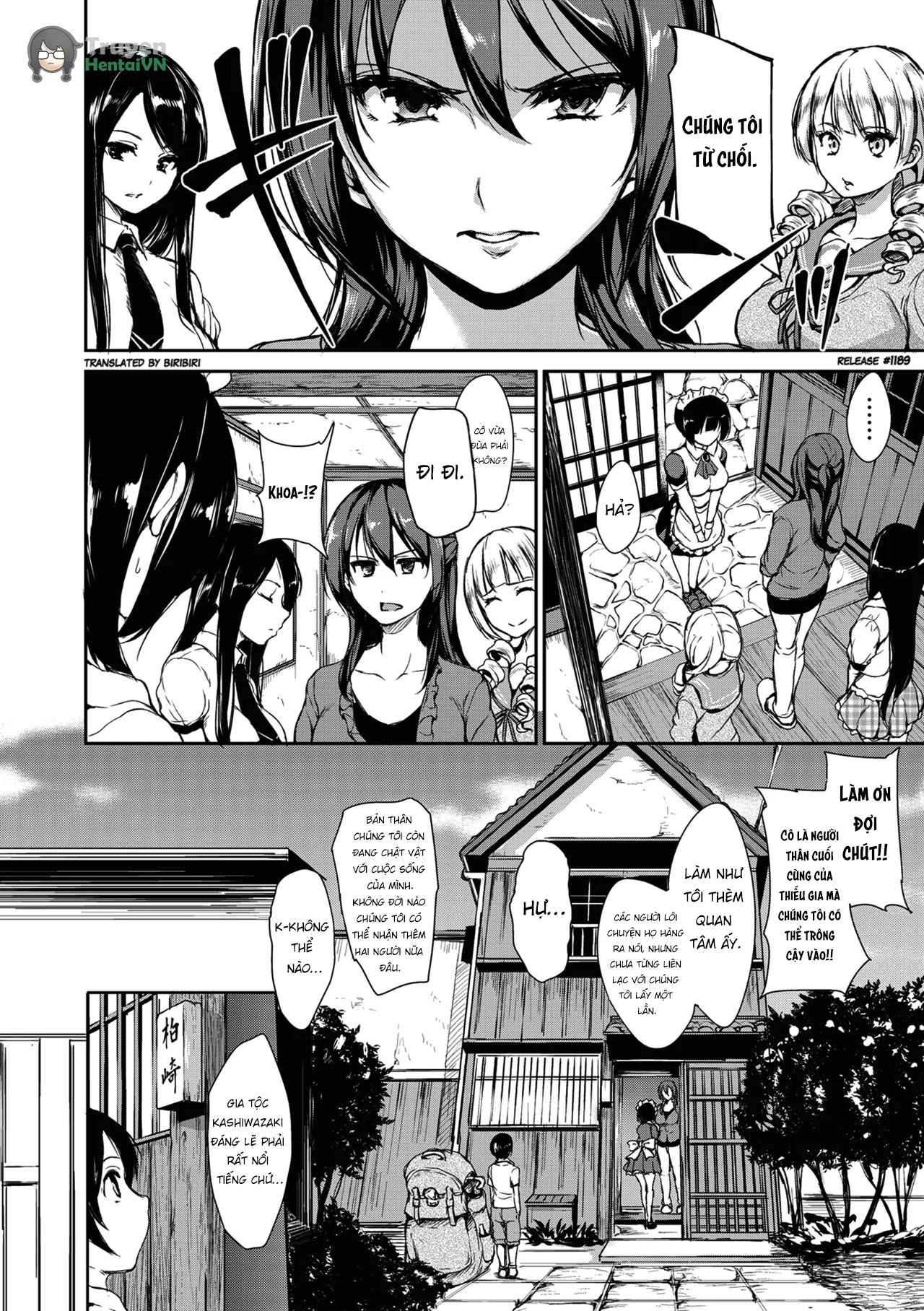 Đọc truyện hentai At Home Harem Fudeoro Sisters - Chap 1