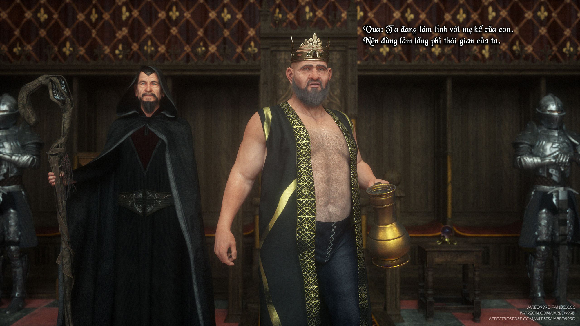 Đọc truyện hentai Fallen Lady - Vol 2 - Chap 5: Buổi thiết triều cực khoái