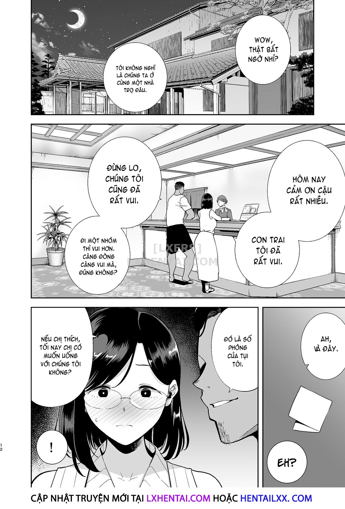 Đọc truyện hentai Natsuzuma ~Natsu, Ryokan, Nanpa Otoko-Tachi Ni Ochita Tsuma~ - Chap 1 - Có che