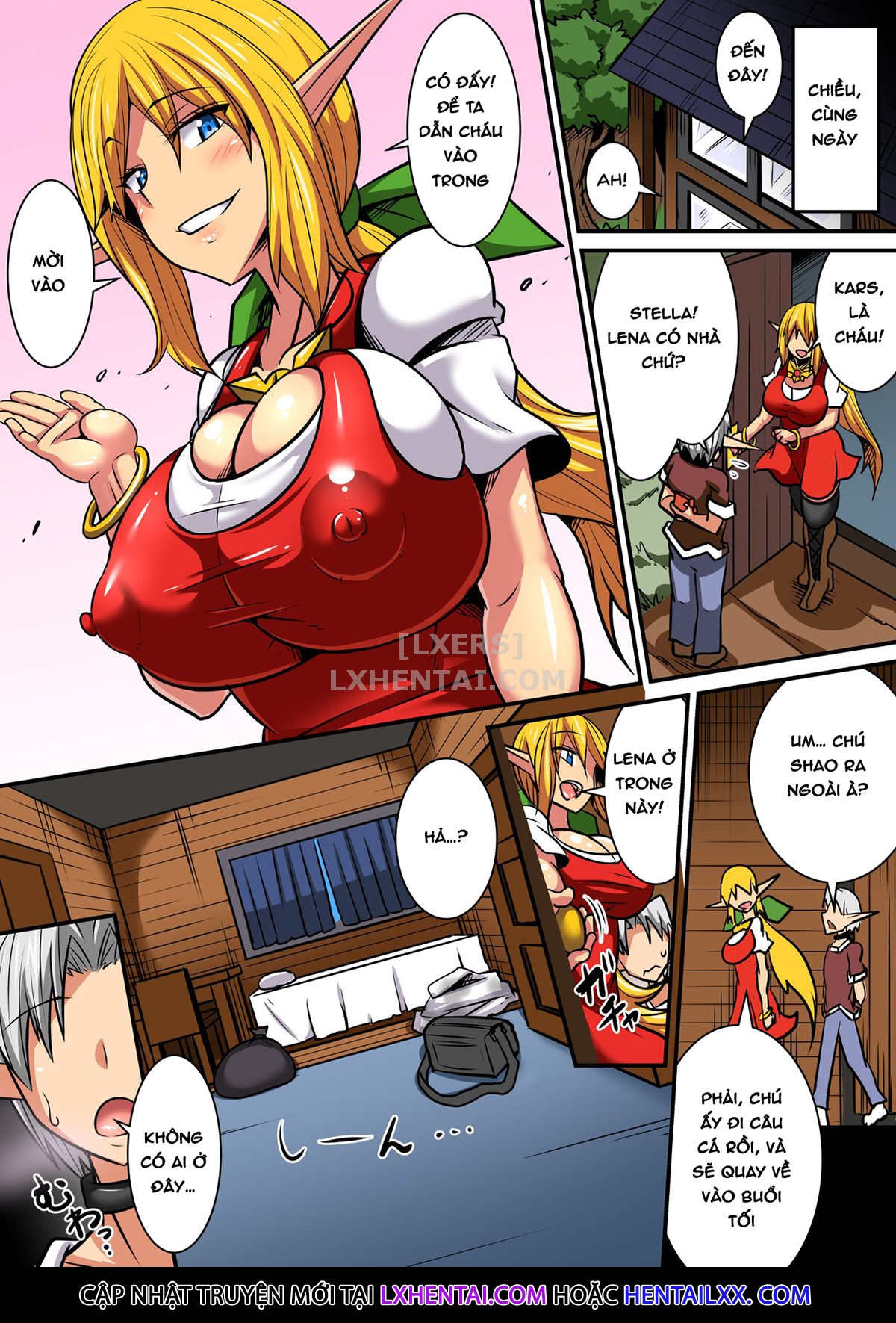 Đọc truyện hentai Having a Culture Exchange With an Elf Mother and Daughter - Chap 2 ~Lena Edition~