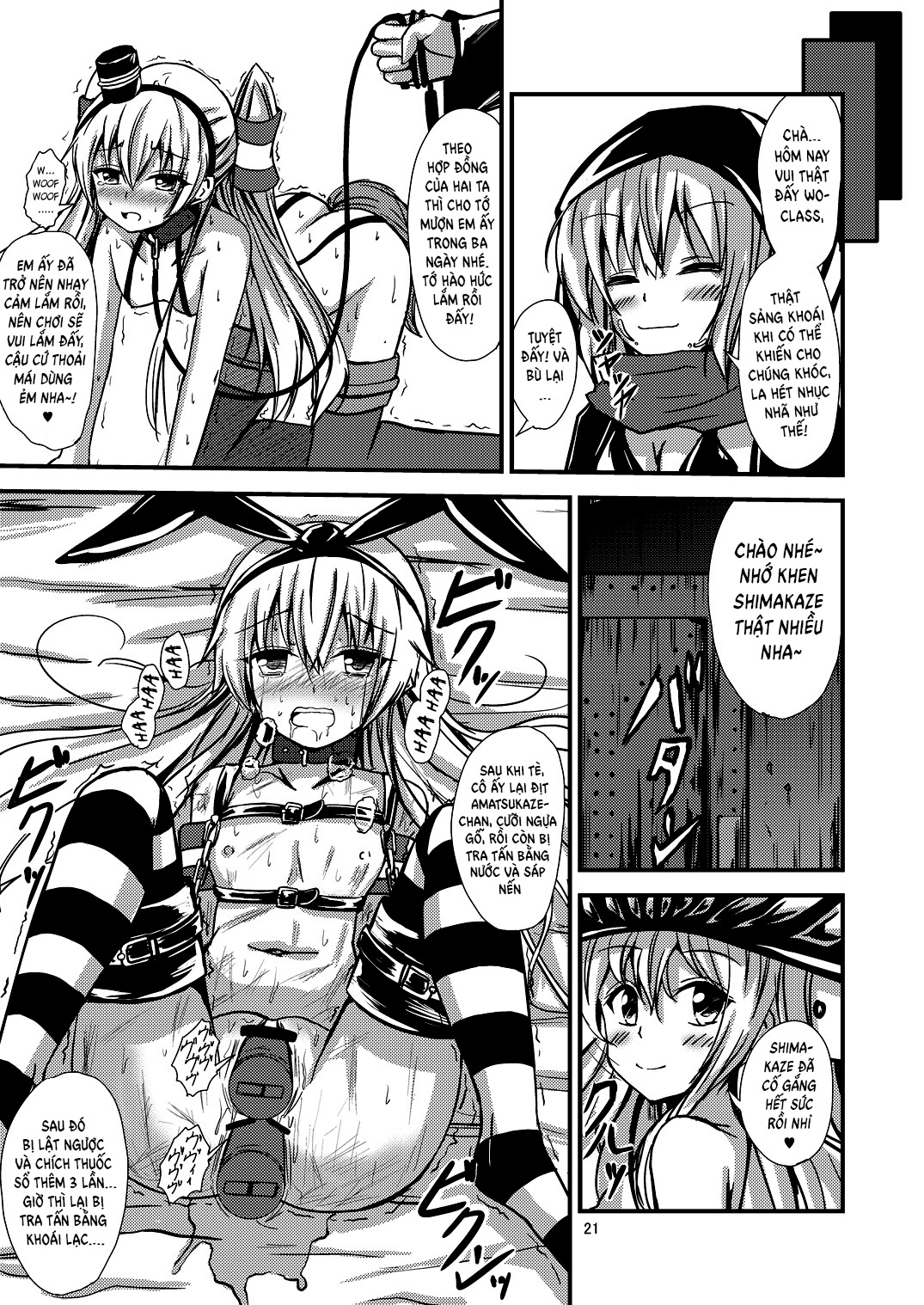 Đọc truyện hentai Kuubo Wo-Kyuu-chan no Shimakaze Yuri Dorei Choukyou~Senkan Re-Kyuu no Shucchou SM Choukyou Hen~ - Oneshot
